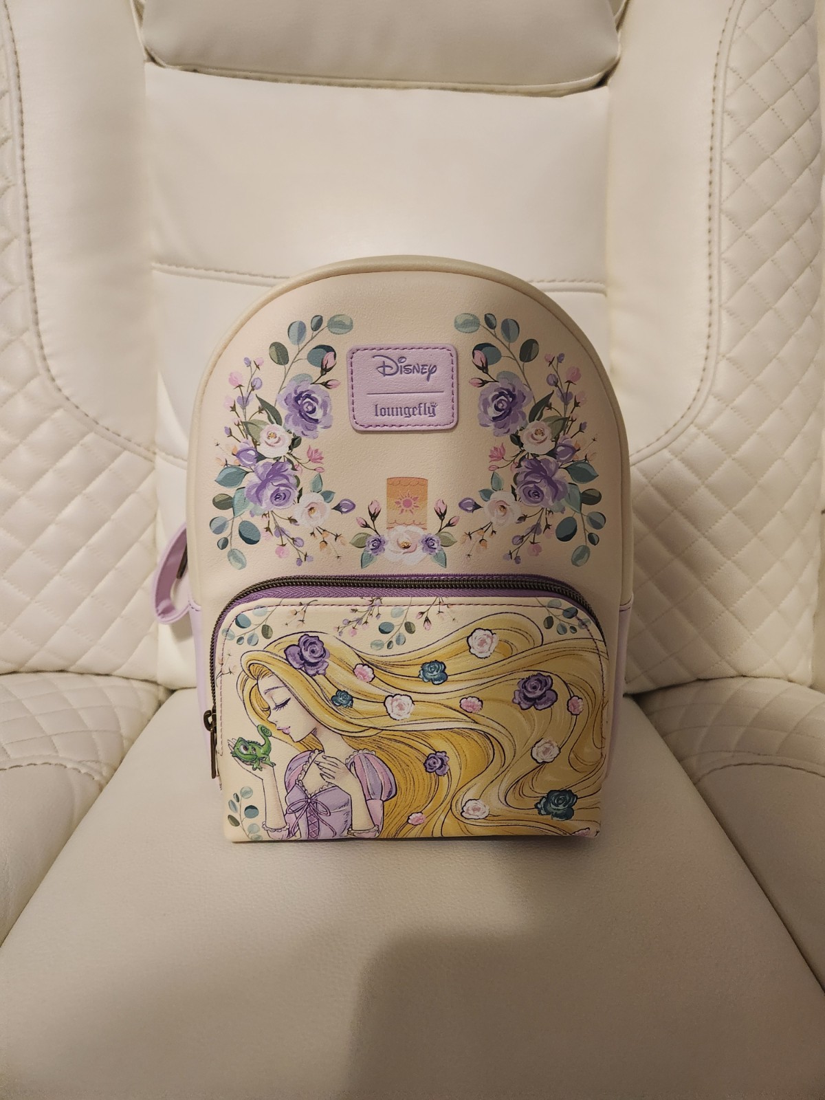 Loungefly Disney Tangled Rapunzel & Pascal Flowers Mini Backpack