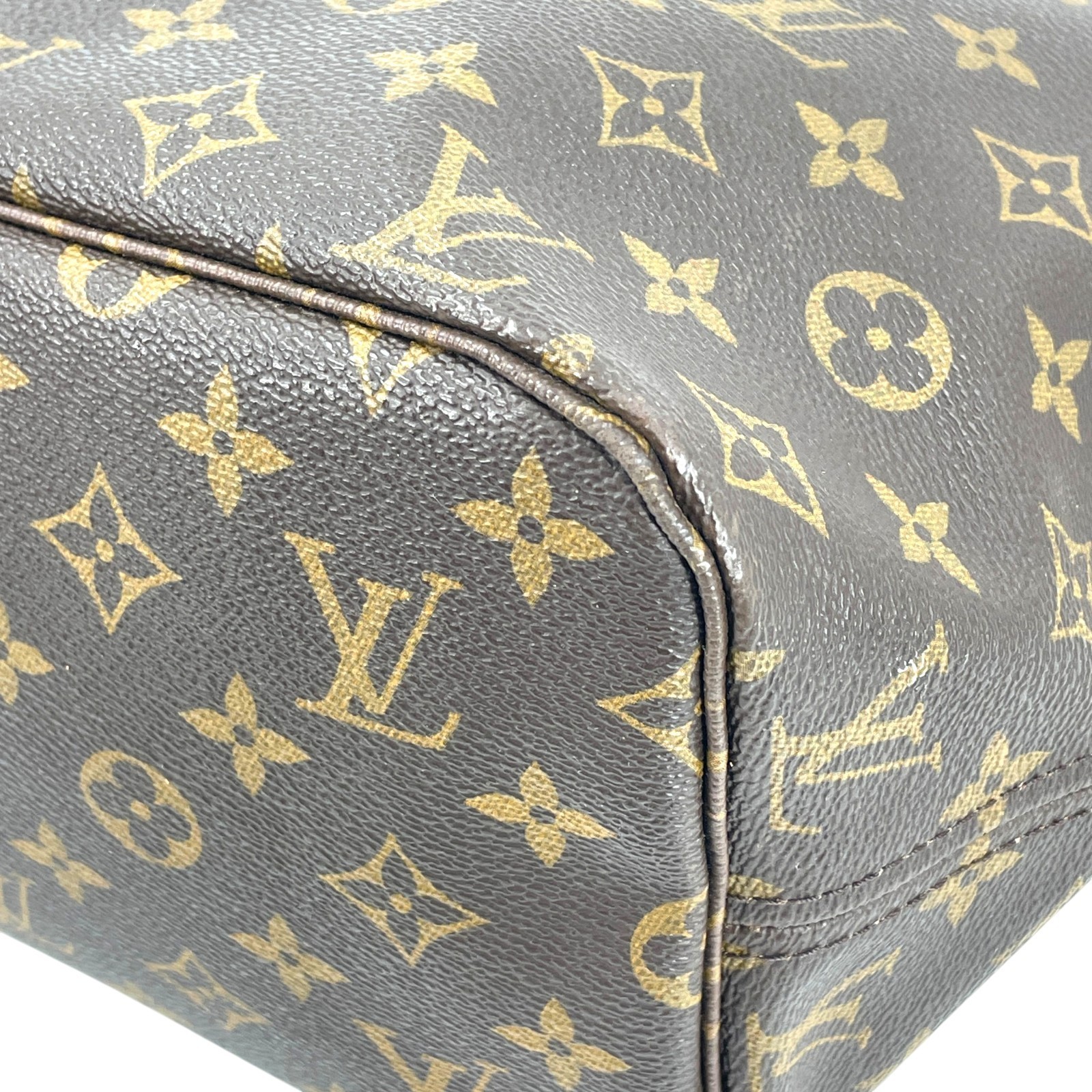 LOUIS VUITTON Neverfull MM Monogram Canvas Brown Women Shoulder Tote Bag M40156