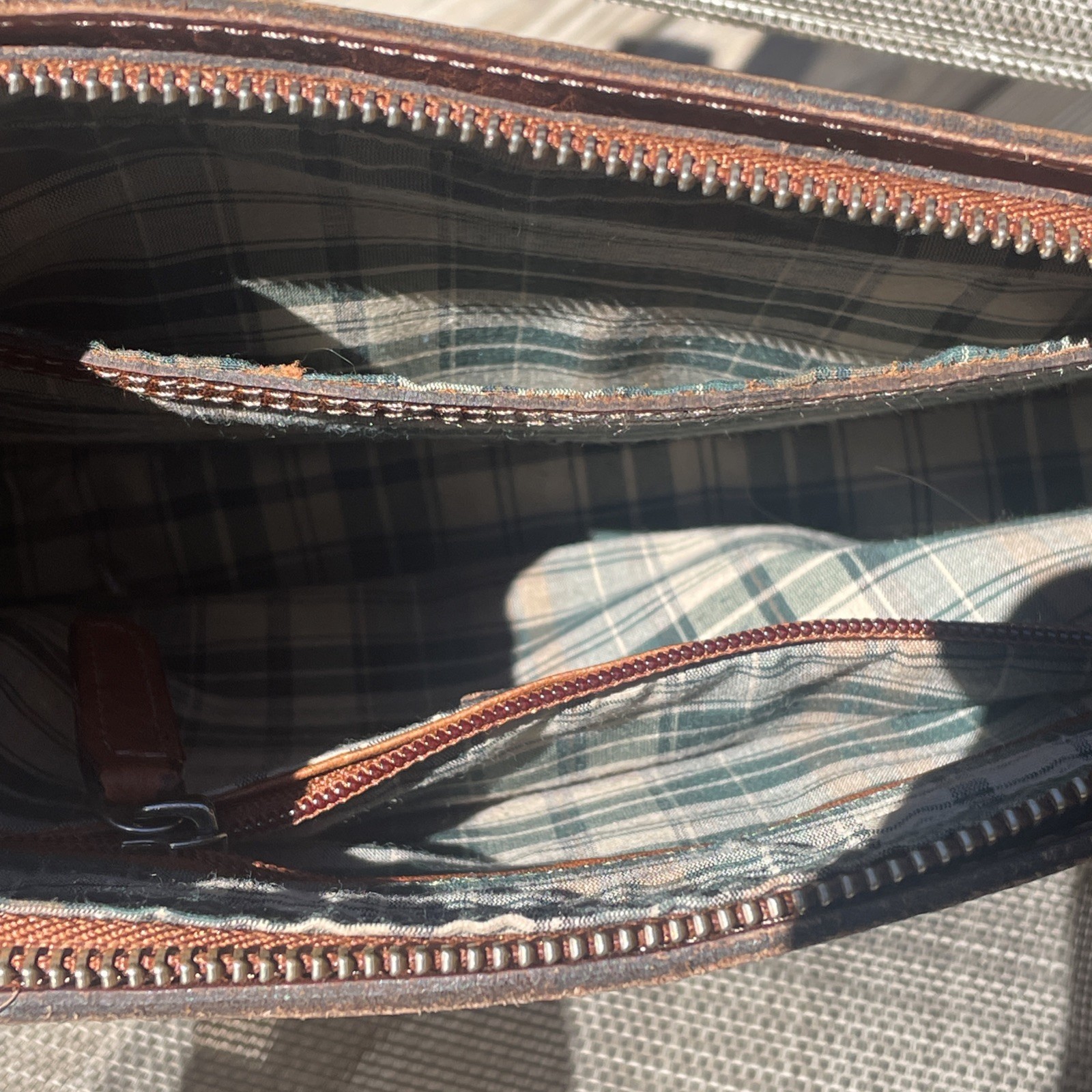 Wild West Los Angeles Genuine Leather Crossbody Bag Brown Western Boho Tooled