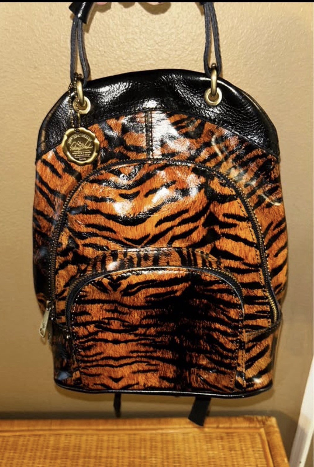 Patricia Nash backpack purse. Leopard print 10th anniversary