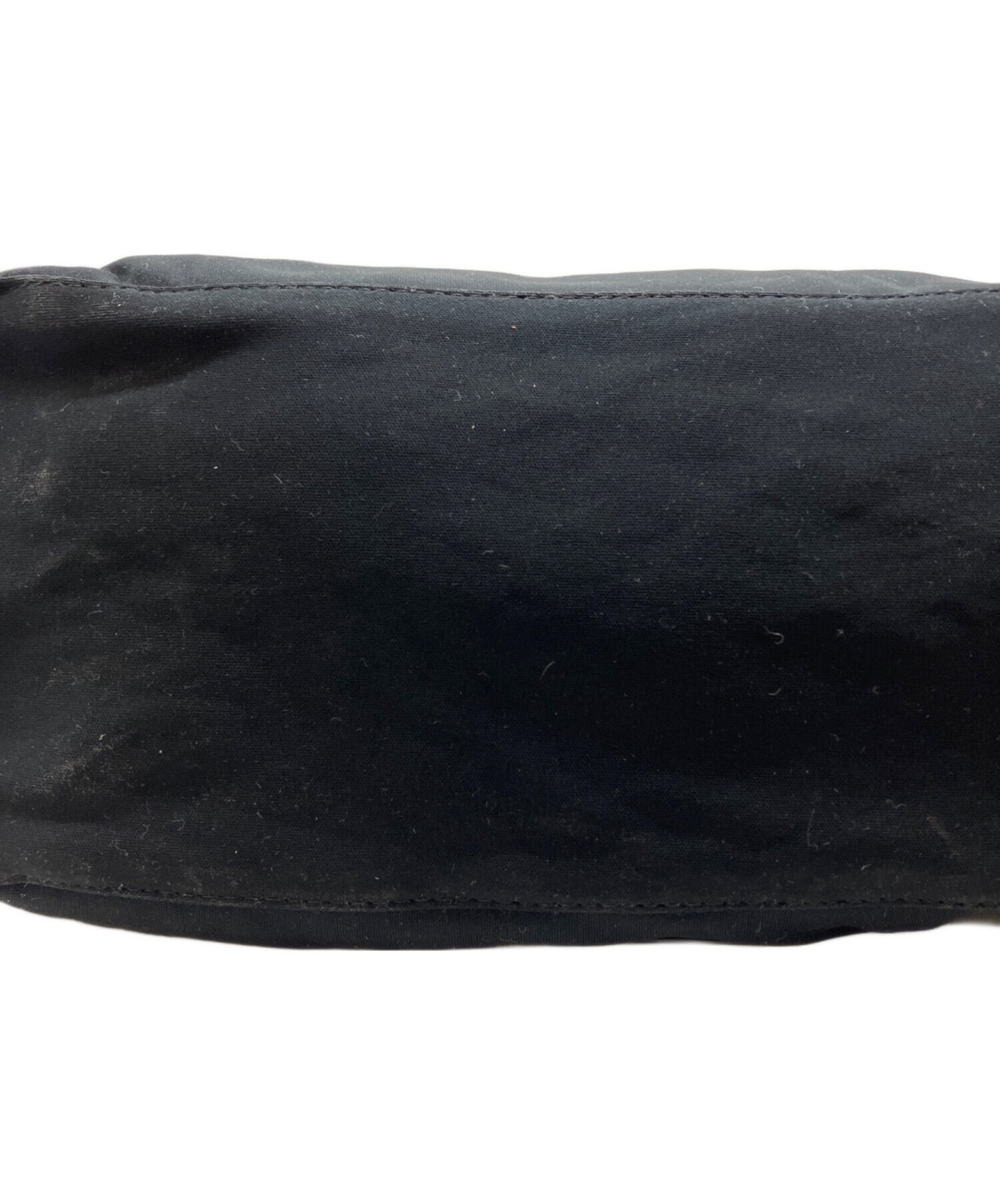 FENDI Shoulder Bag Black Cotton Jersey Authentic From Japan
