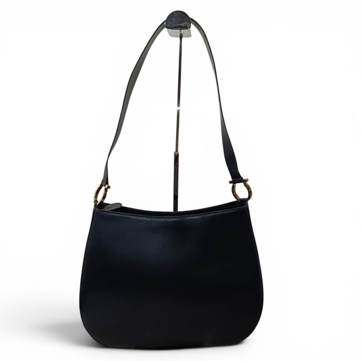 Salvatore Ferragamo One Shoulder Bag Gancini Black Salvatore