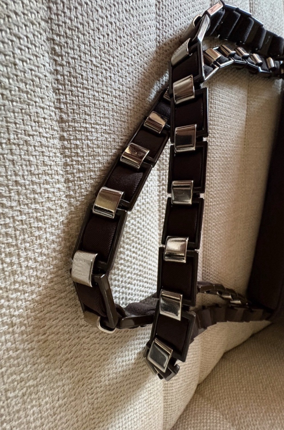 Salvatore Ferragamo Brown Shoulder Bag Magnetic/Zip Closure w/ Detachable Strap