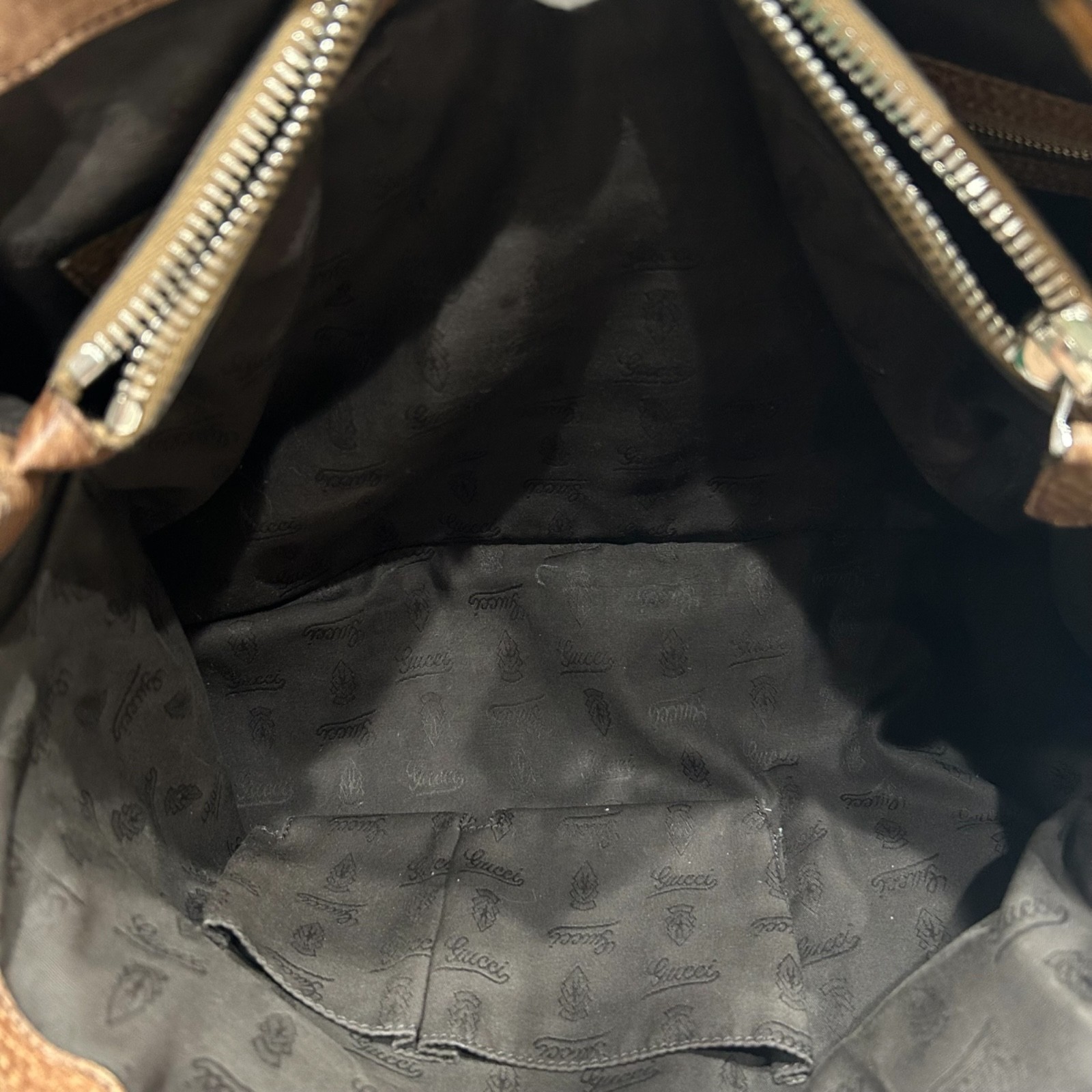 Gucci Bamboo Shoulder Bag Tote Bag Leather Auth