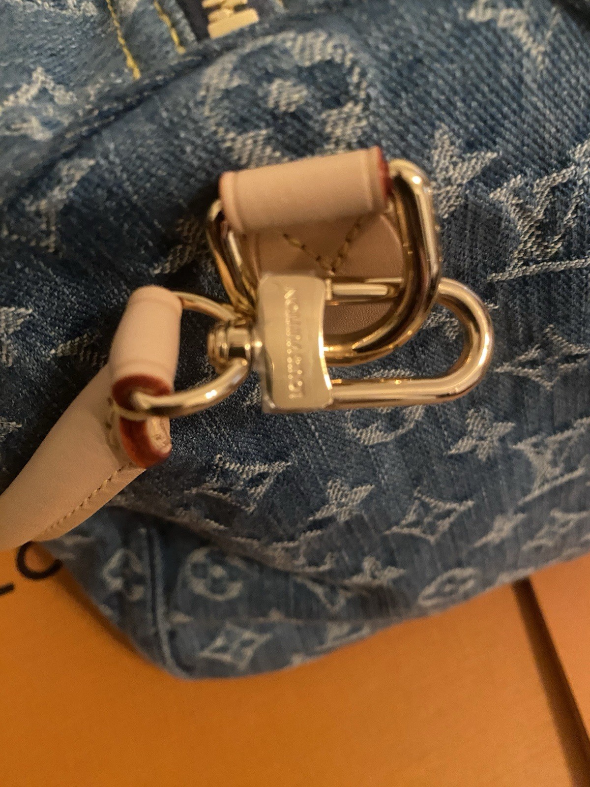 Louis Vuitton denim soft speedy 30