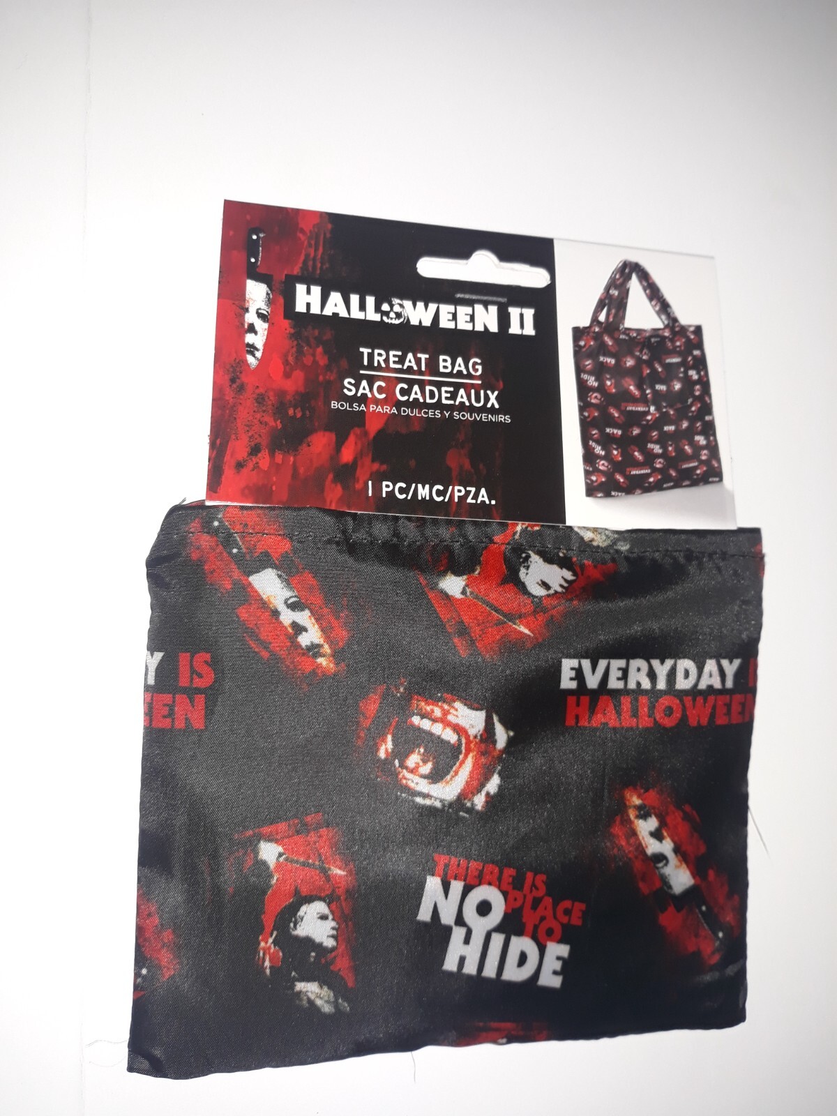 Halloween II Bloody Michael Myers 16×16.5 Foldable Vinyl Fabric Tote Bag NEW