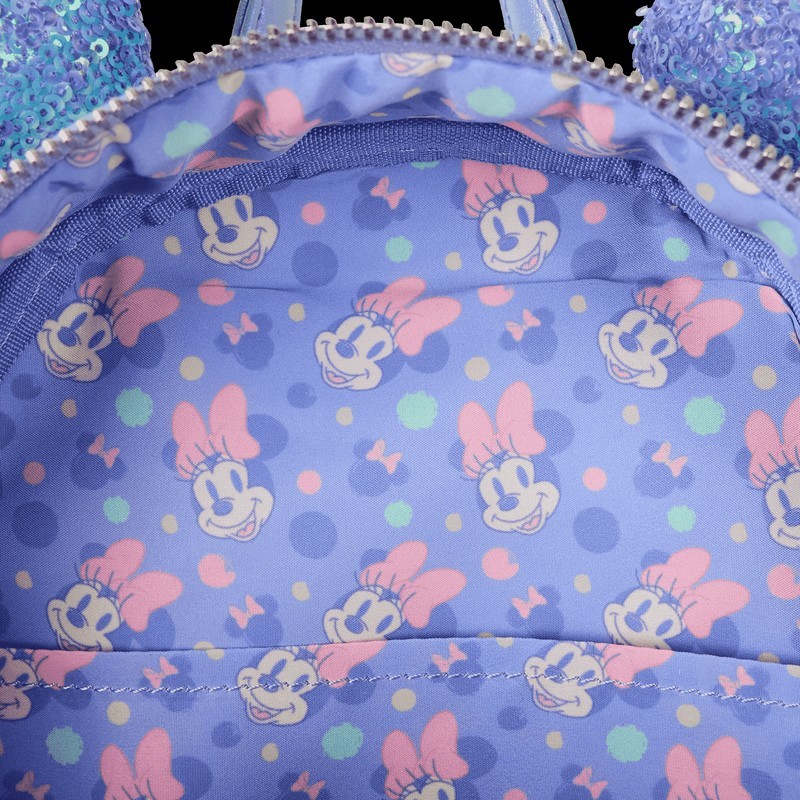 Minnie Mouse Exclusive Iridescent All-Over Print Sequin Ear Mini Backpack