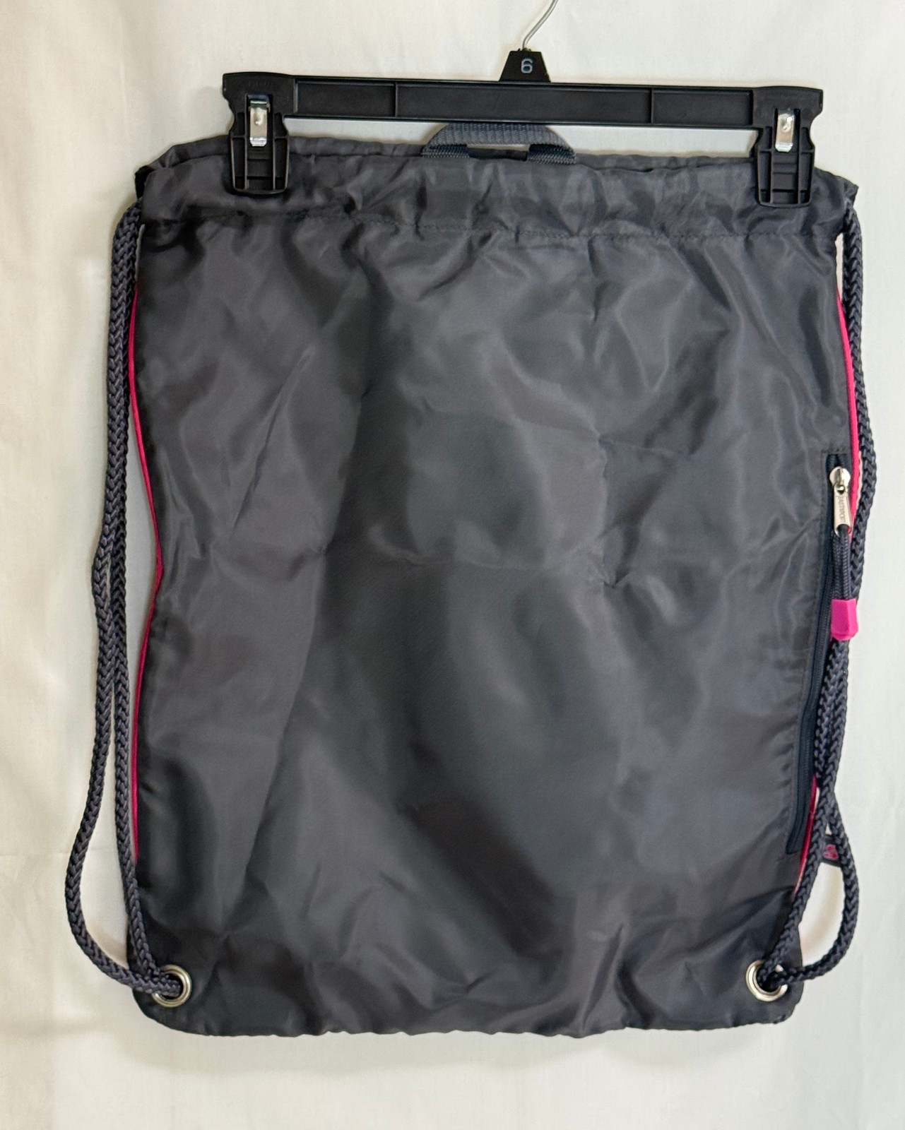 NWT FUEL Waterproof Drawstring Pouch Bag – Gray & Pink – 18″ x 14 3/4″ – New
