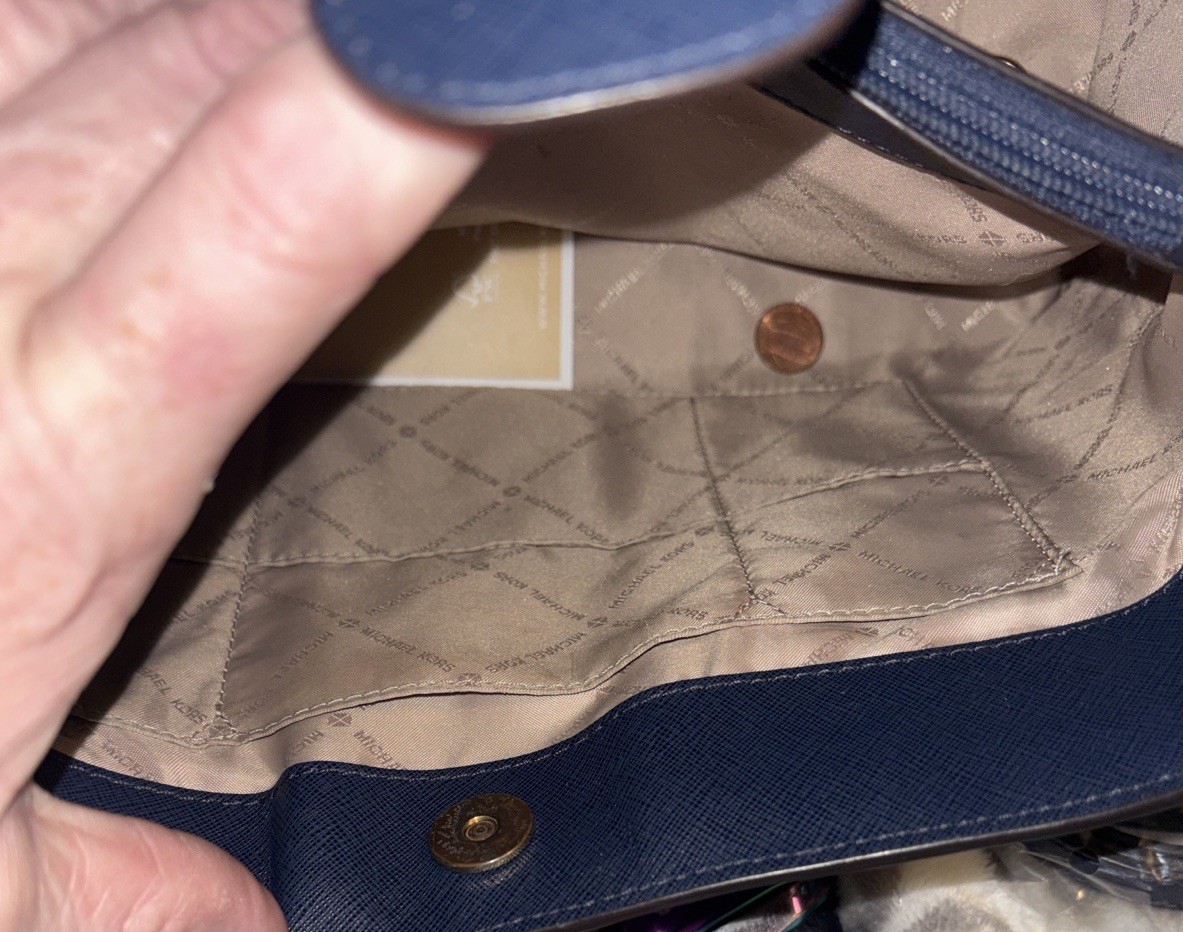 MICHAEL KORS. Sofia Large Saffiano Leather Satchel