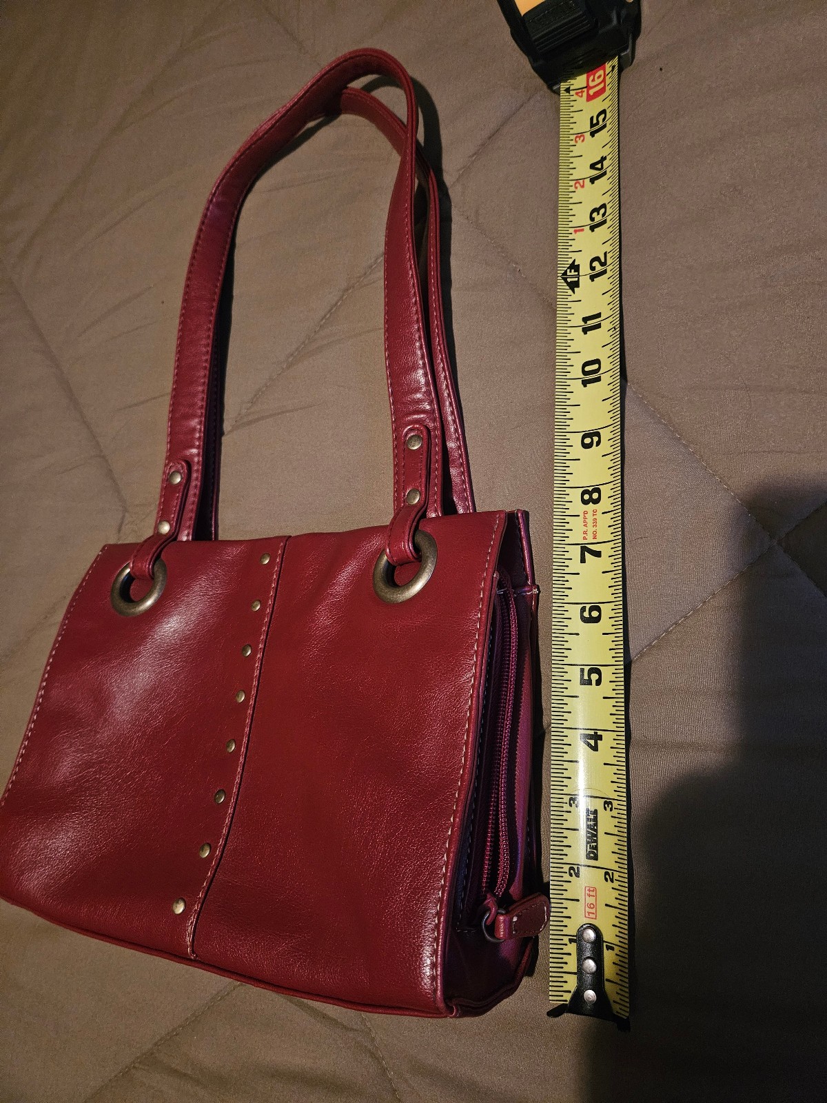 Red Leather Purse – unknown make