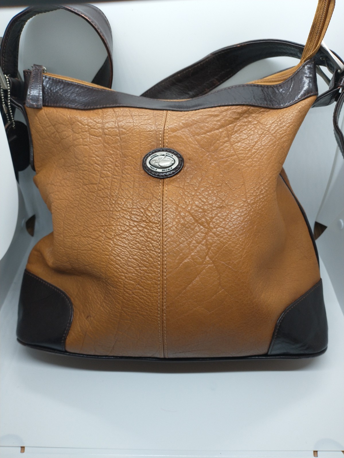 Paolo Piccolo Genuine Leather Brown Women’s Bag , Shoulder Purse Made In India