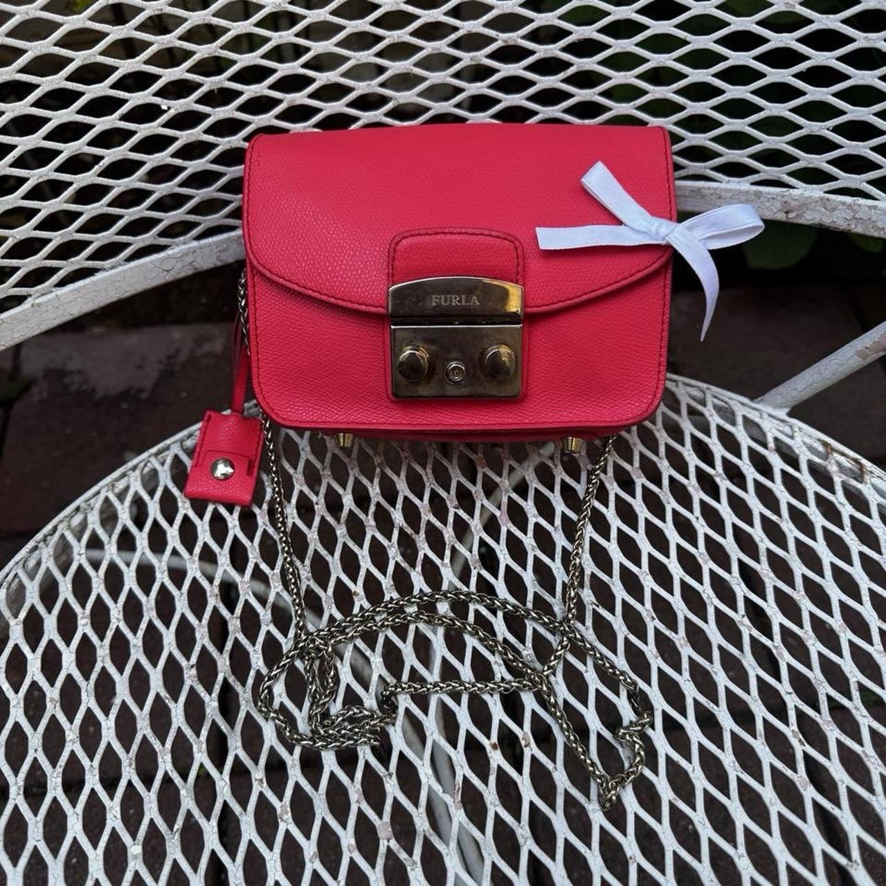 Furla Hot Pink Mini Crossbody