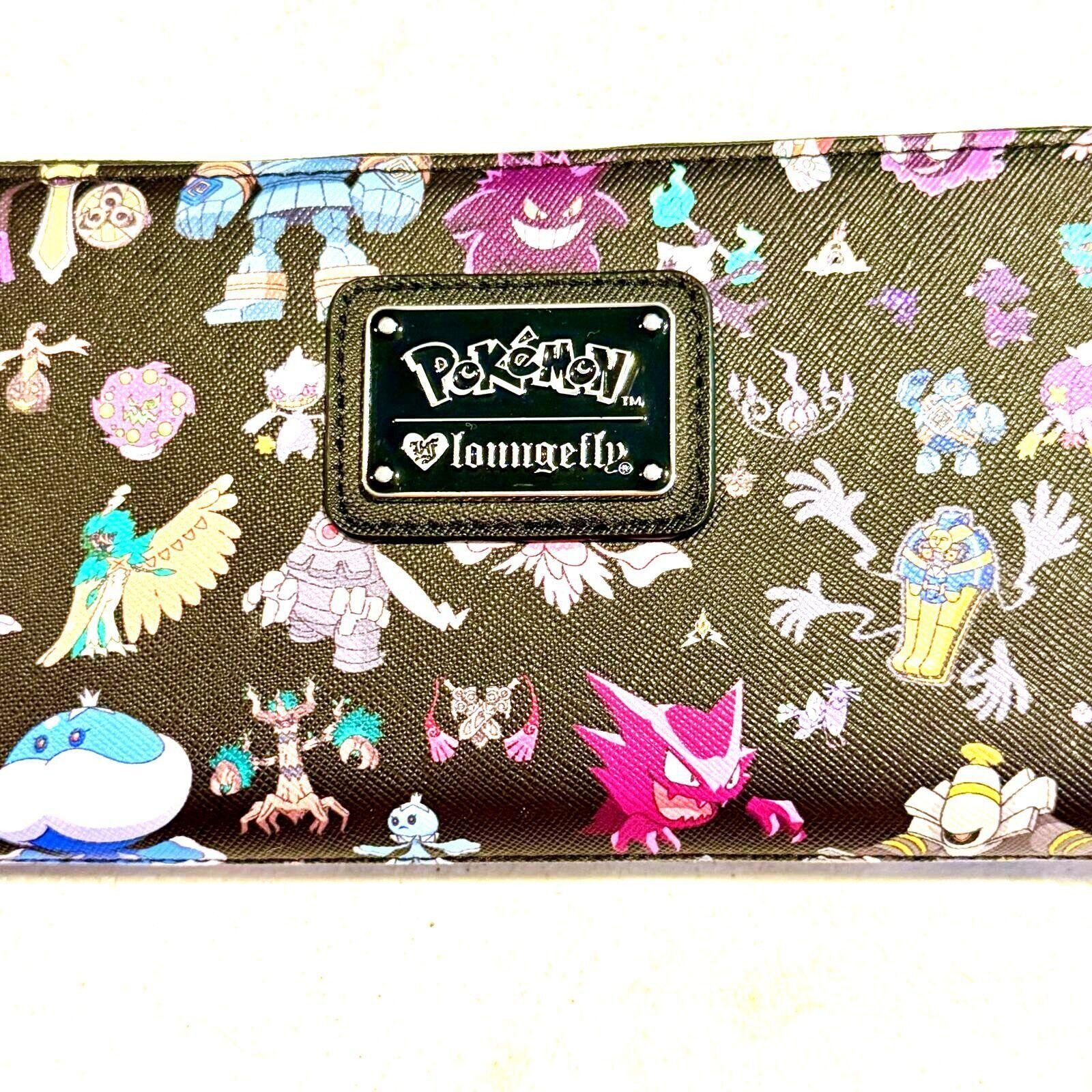 NWT Loungefly Pokeman Ghost Type Gengar Hunter Wallet Clutch
