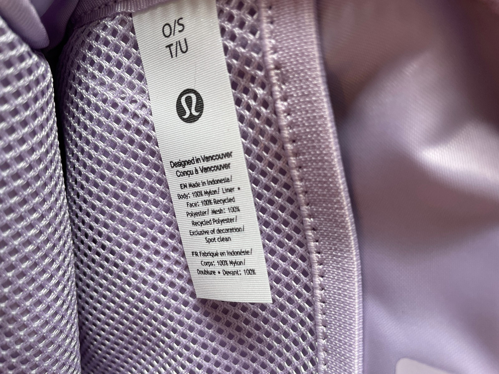 Lululemon Everywhere Belt Bag NWT “WordMark” Purple Lilac Ether Lile/Whto/Wht 1L