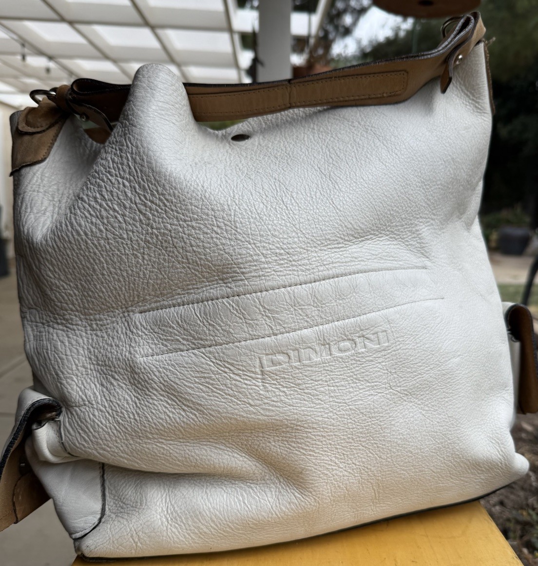 Dimoni Women’s Shoulder Bag / Tote White Soft Leather