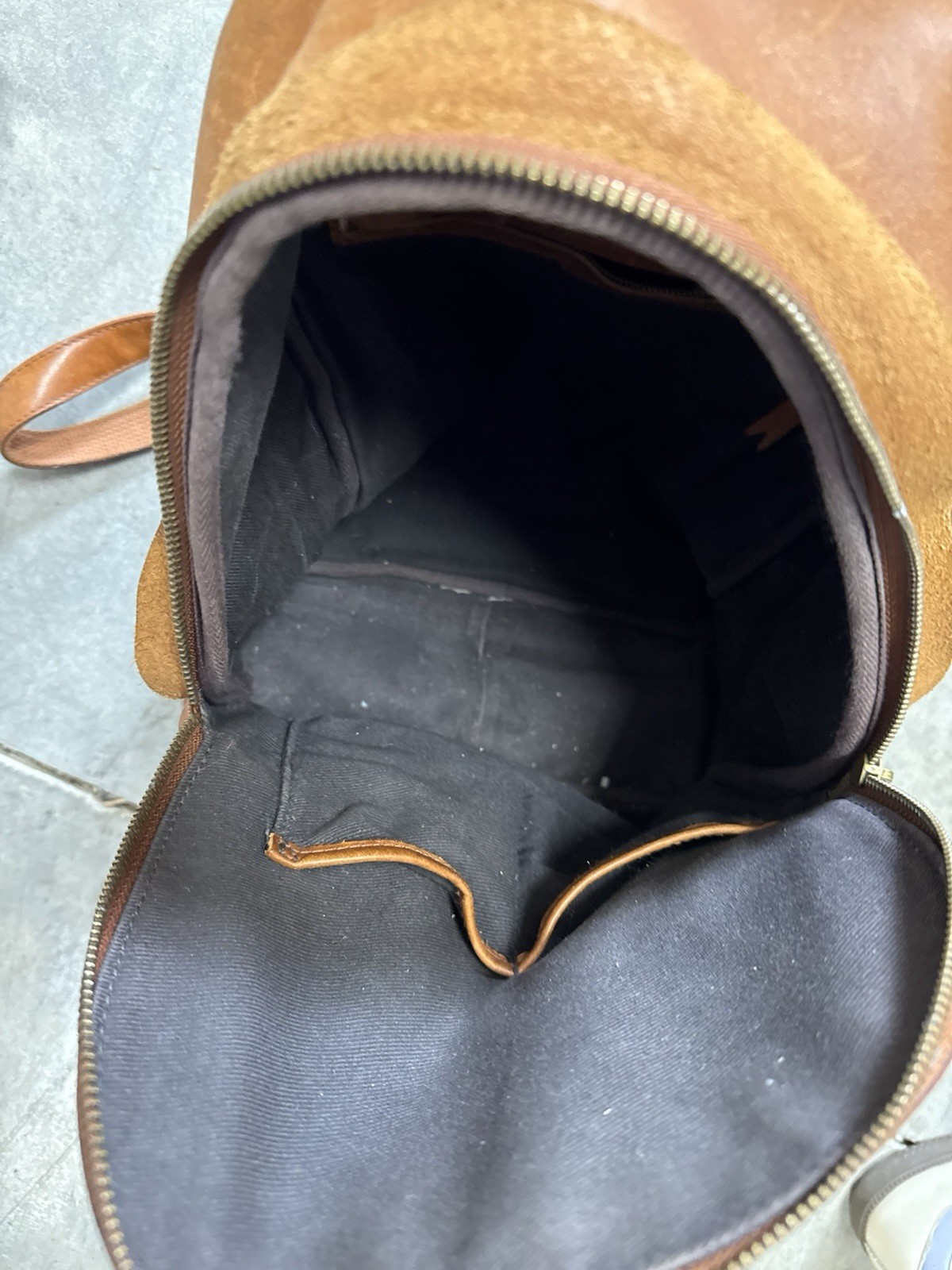 Madewell Leather Backpack 15” Lorimer Rustic Chestnut Brown Transport Travel Bag