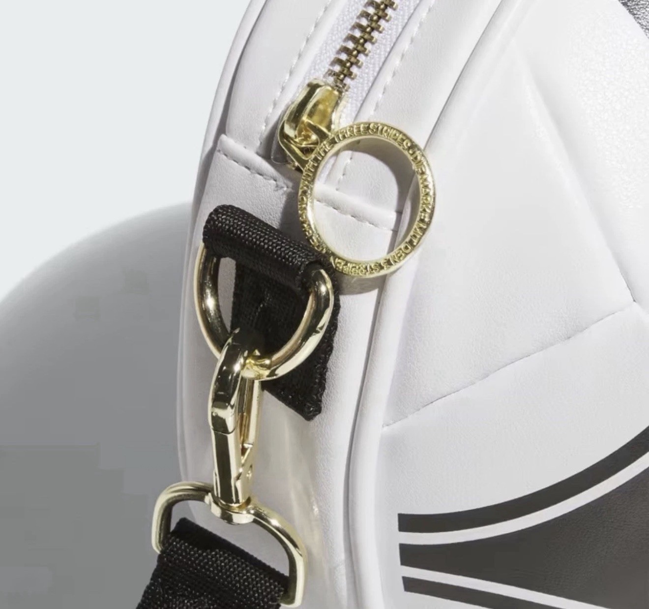 Adidas World Cup Soccer Ball Crossbody Bag Purse White Black Gold NWT JL4146