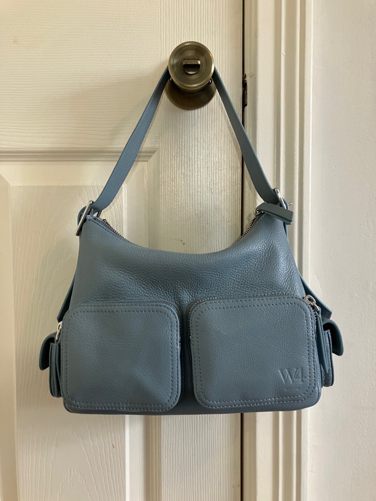 We Ar4 leather 2way crossbody bag for women