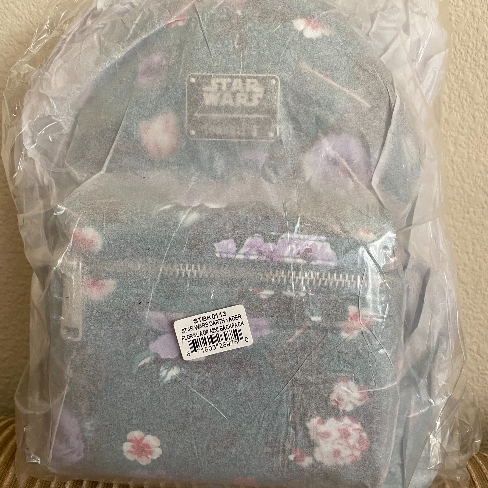 Disney Loungefly Star Wars Darth Vader AOP Floral Mini Backpack