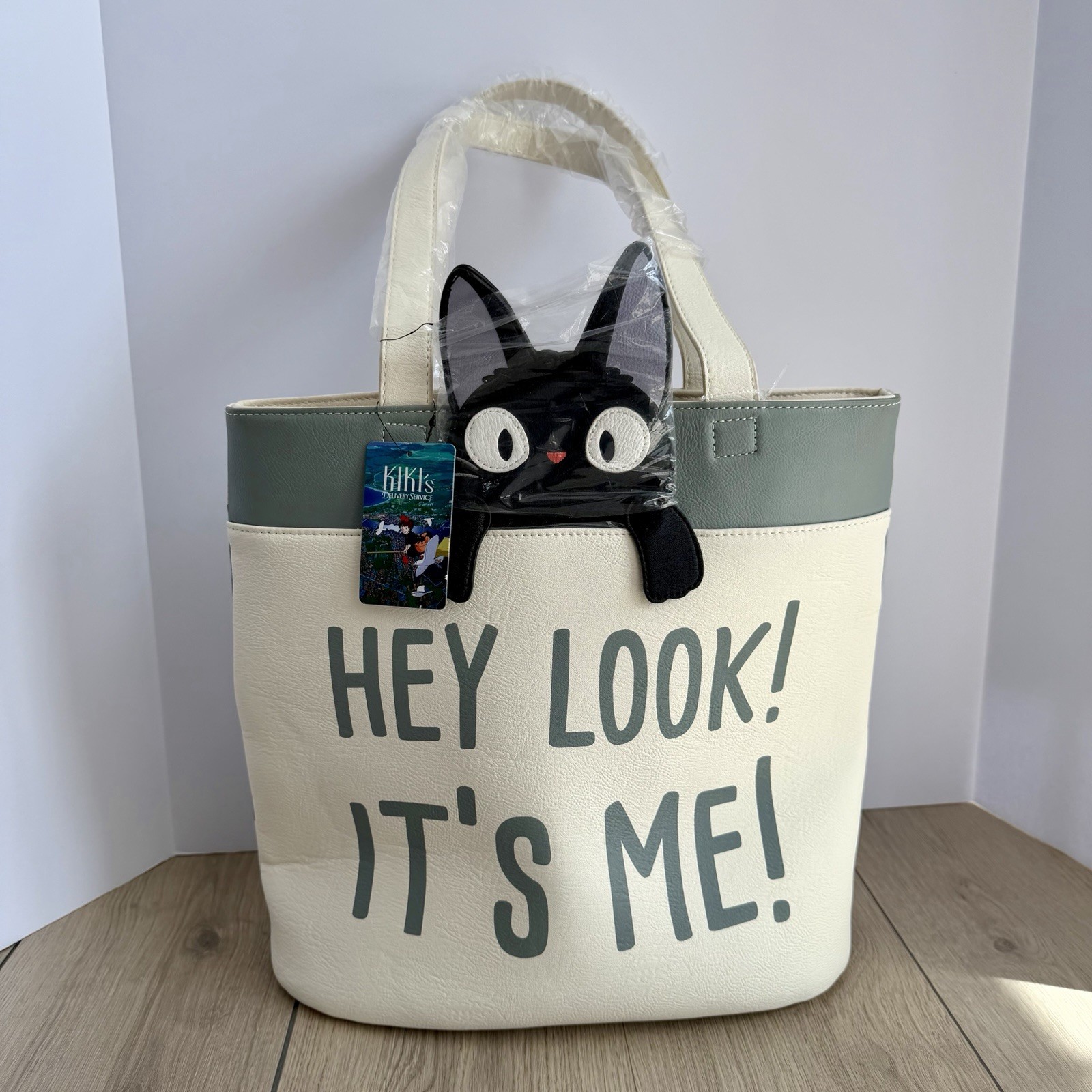NWT Loungefly Studio Ghibli Kiki’s Delivery Service Hey Look It’s Me Cat Bag