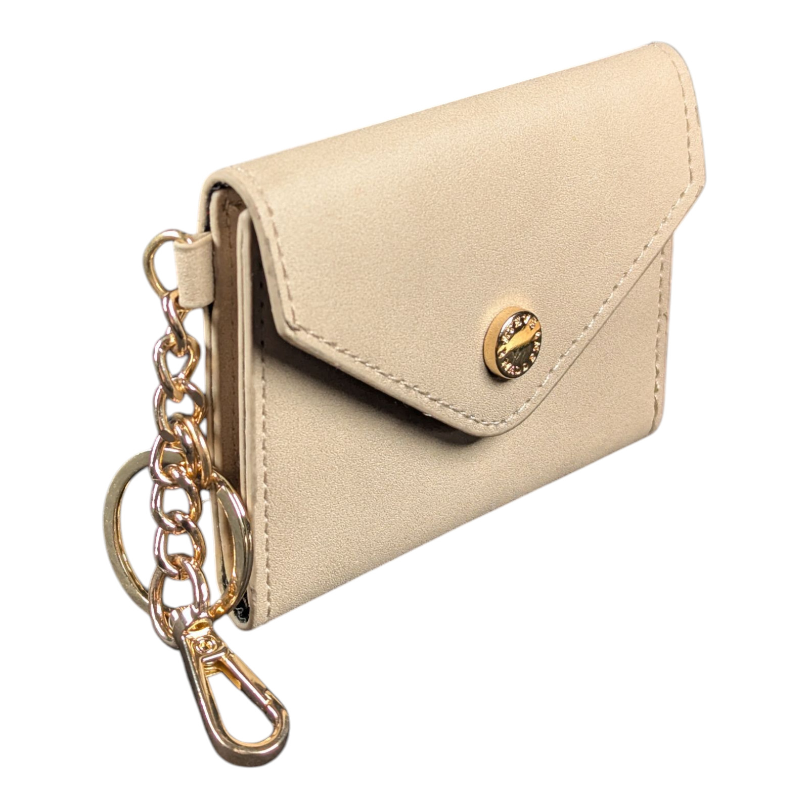 Steve Madden Beige Bag Charm Keyring Wallet for the Bgemma Mini Backpack