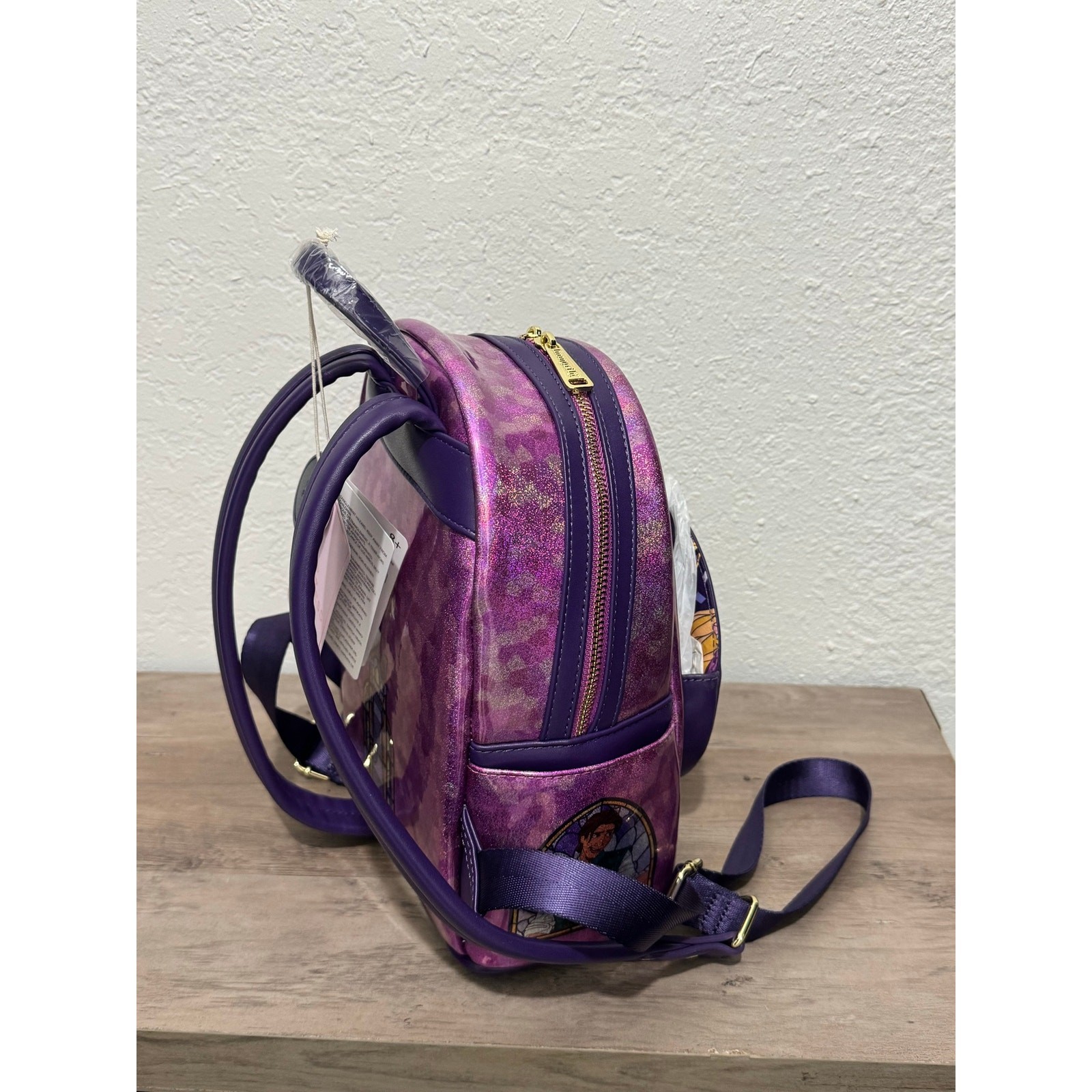 Loungefly Disney Stained Glass: Rapunzel Mini-Backpack [New]