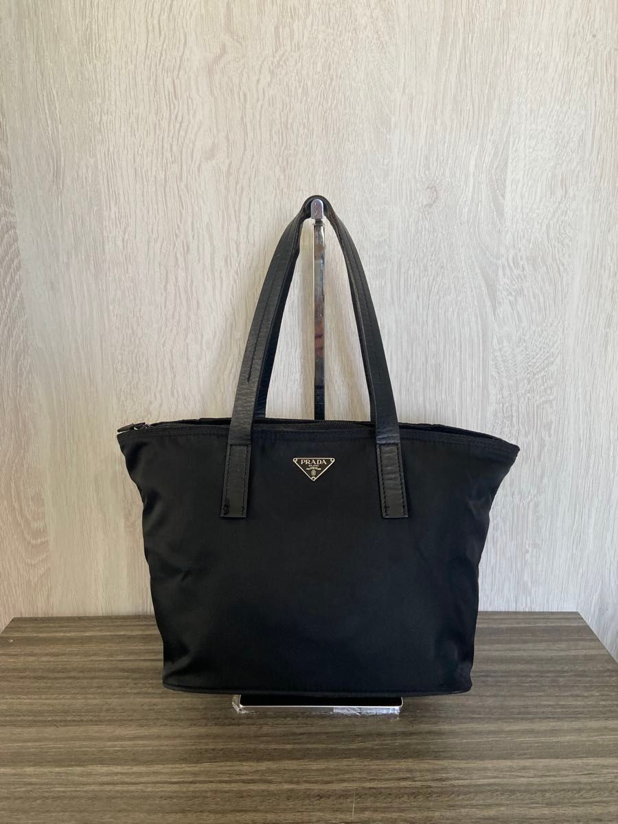 PRADA Bag: Nylon Leather Black W33H19D16cm w/o accessories;