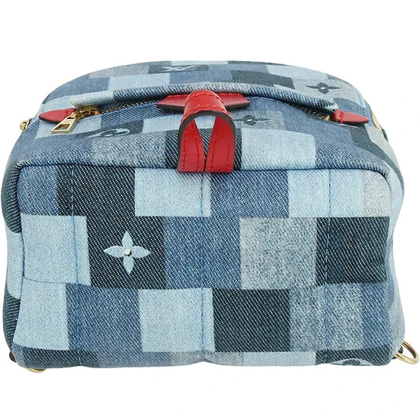 Louis Vuitton Palm Springs Mini Backpack M45043 Monogram Monogram Denim patchwor