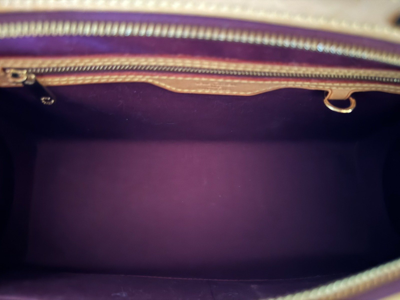 Louis Vuitton Brea MM Amarante Leather Monogram Vernis Bag