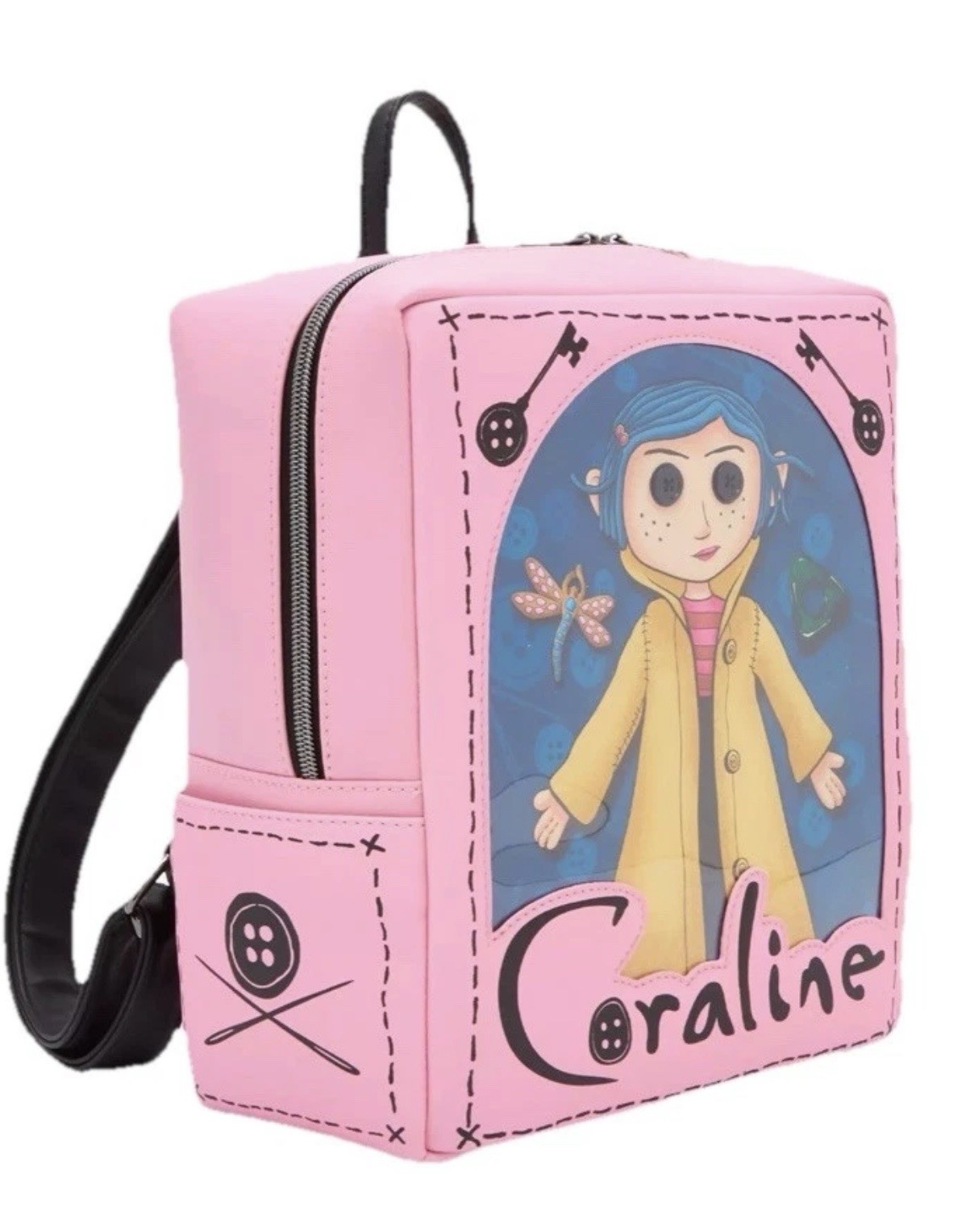 Loungefly Coraline Limited Edition Doll Pink Mini Backpack NEW