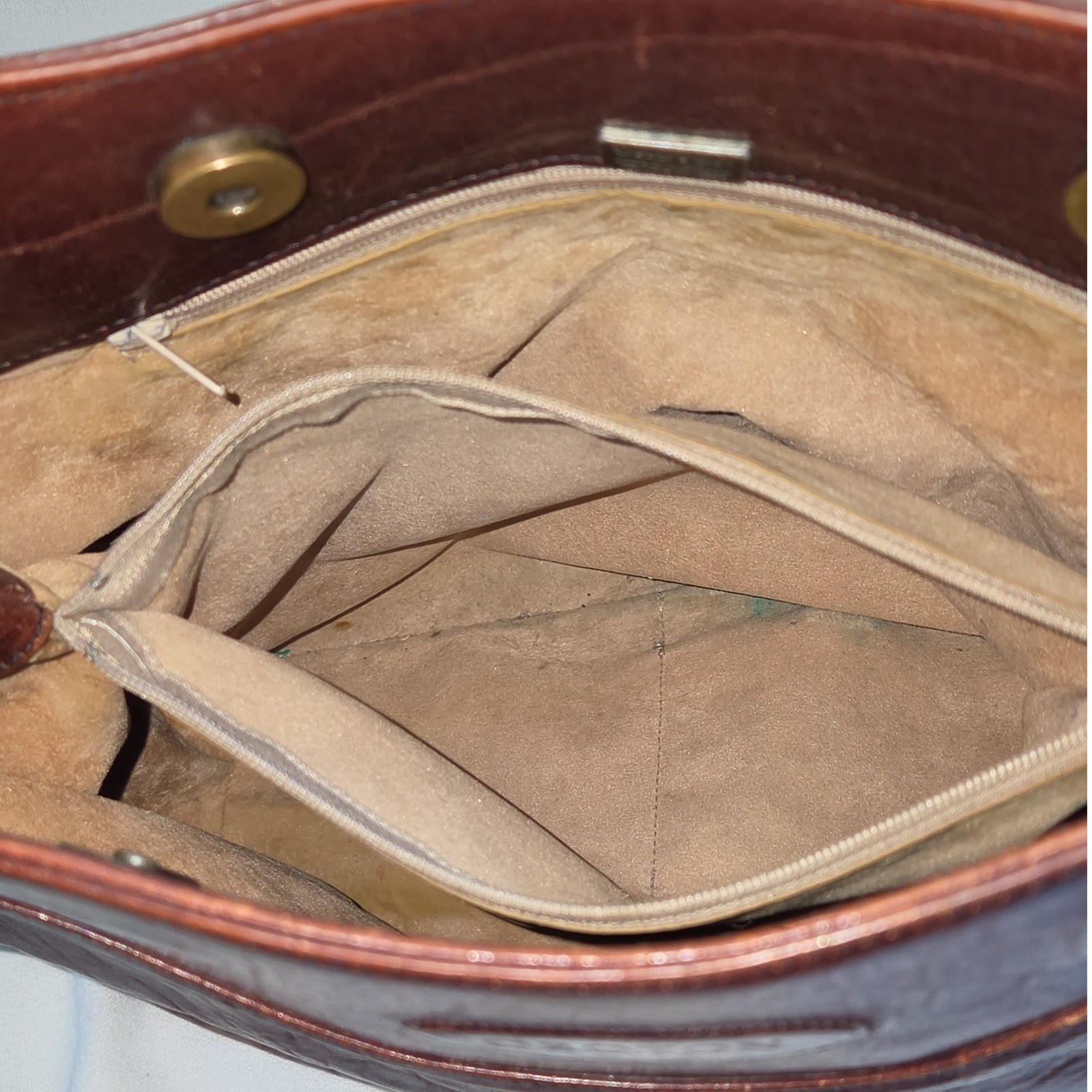 Oroton Shoulder Bag Medium Brown Good Vintage Leather Australian Made