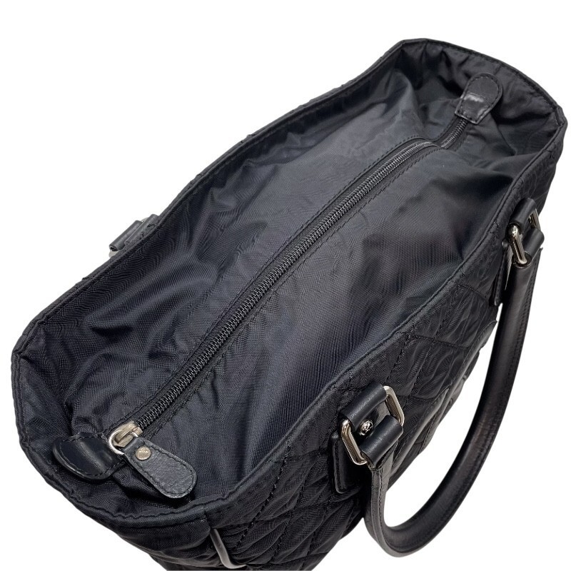 Chanel Paris York Line A33100 Black Nylon Leather Tote Bag Womens