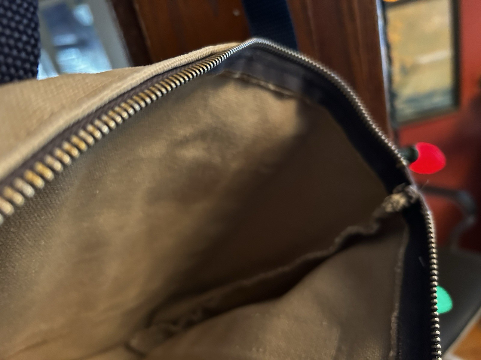 Handmade Preppy Bag Zipper Whale Trim Vintage