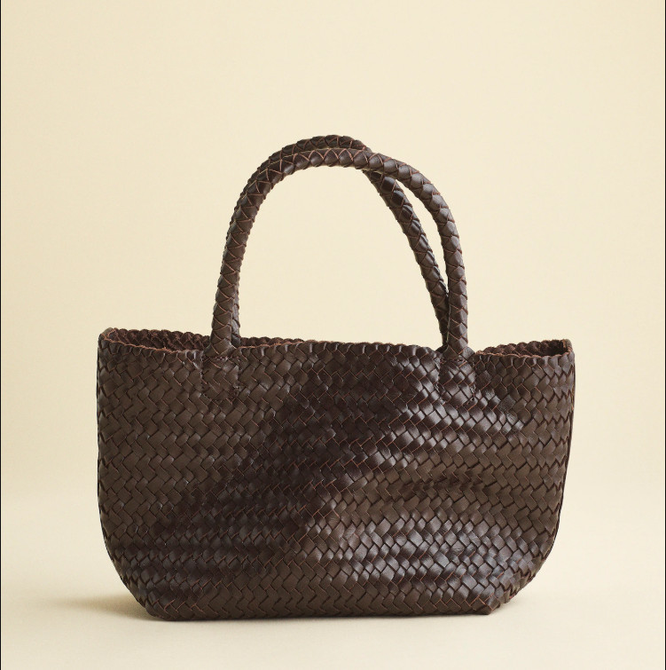 Madewell The Signature Woven Mini Tote Leather Bag