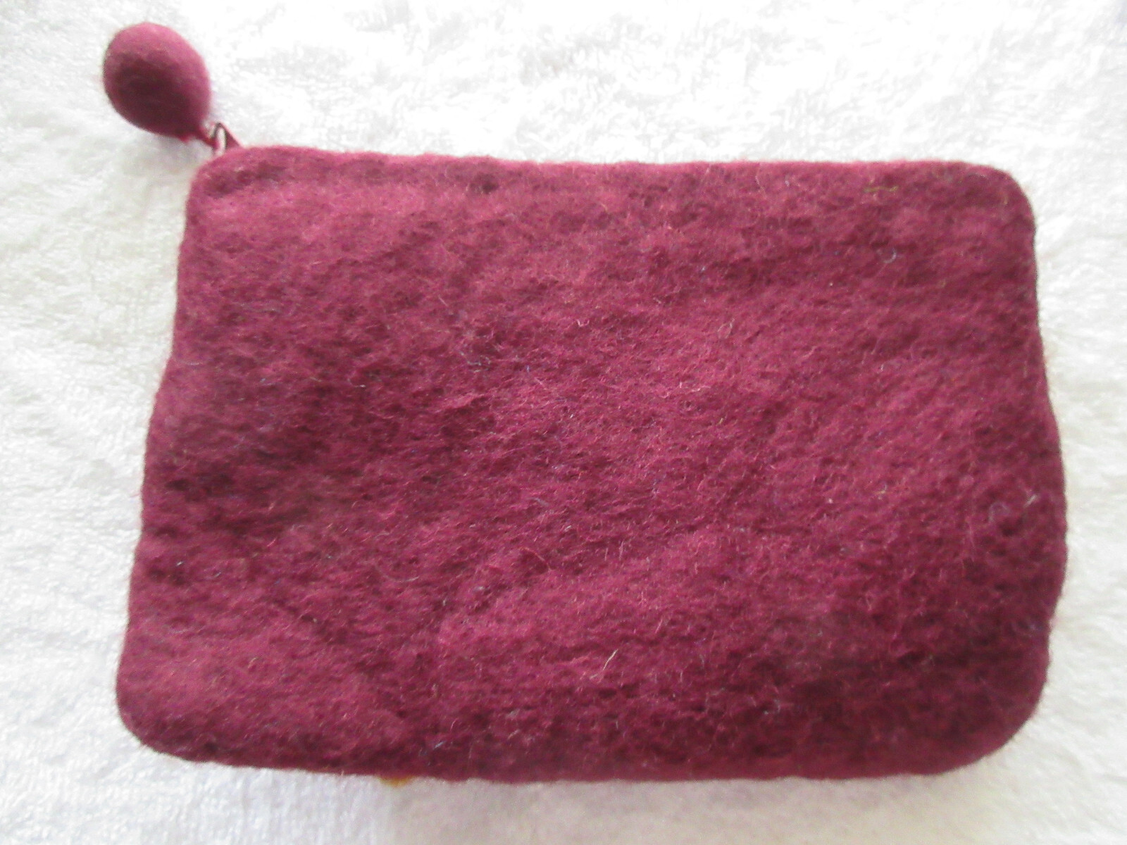 Clutch-Rising Tide-100% Wool w/cotton lining-Made in Nepal-Handmade-Hand Wash