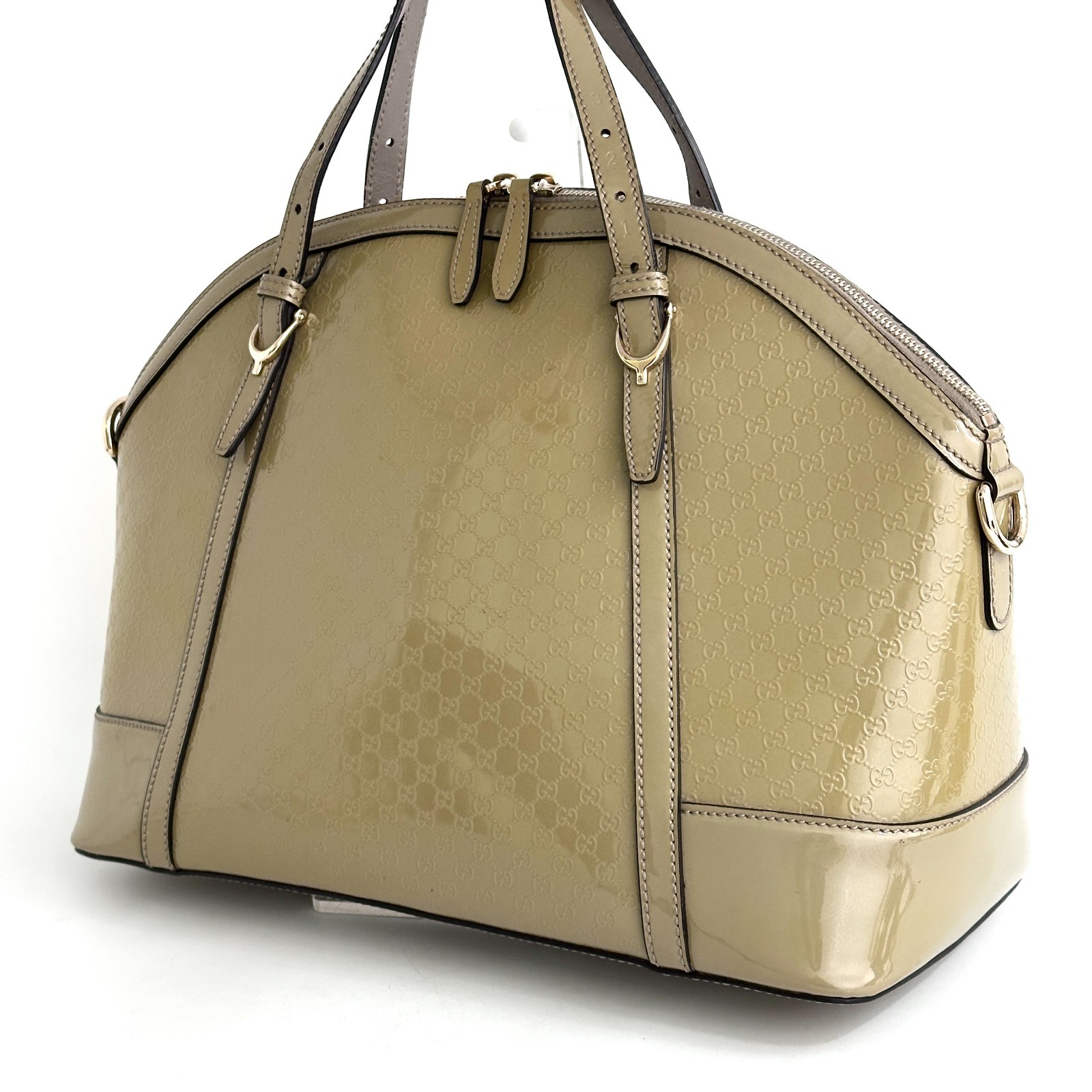 GUCCI Patent Leather 2 Way Handbag