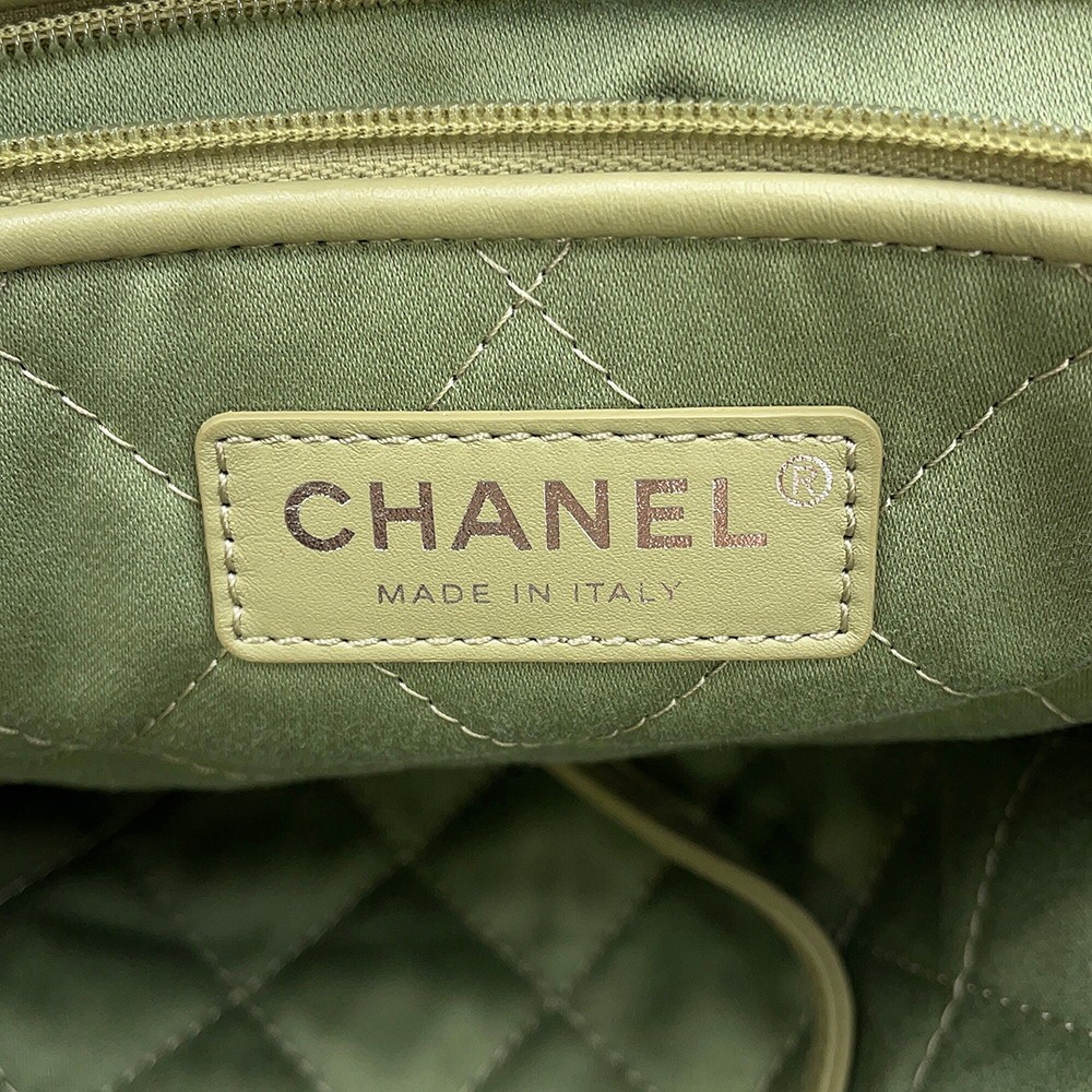 Chanel 22 Matelassé Small Shiny Calfskin Bag with Pouch AS3260 Handbag #TZB372