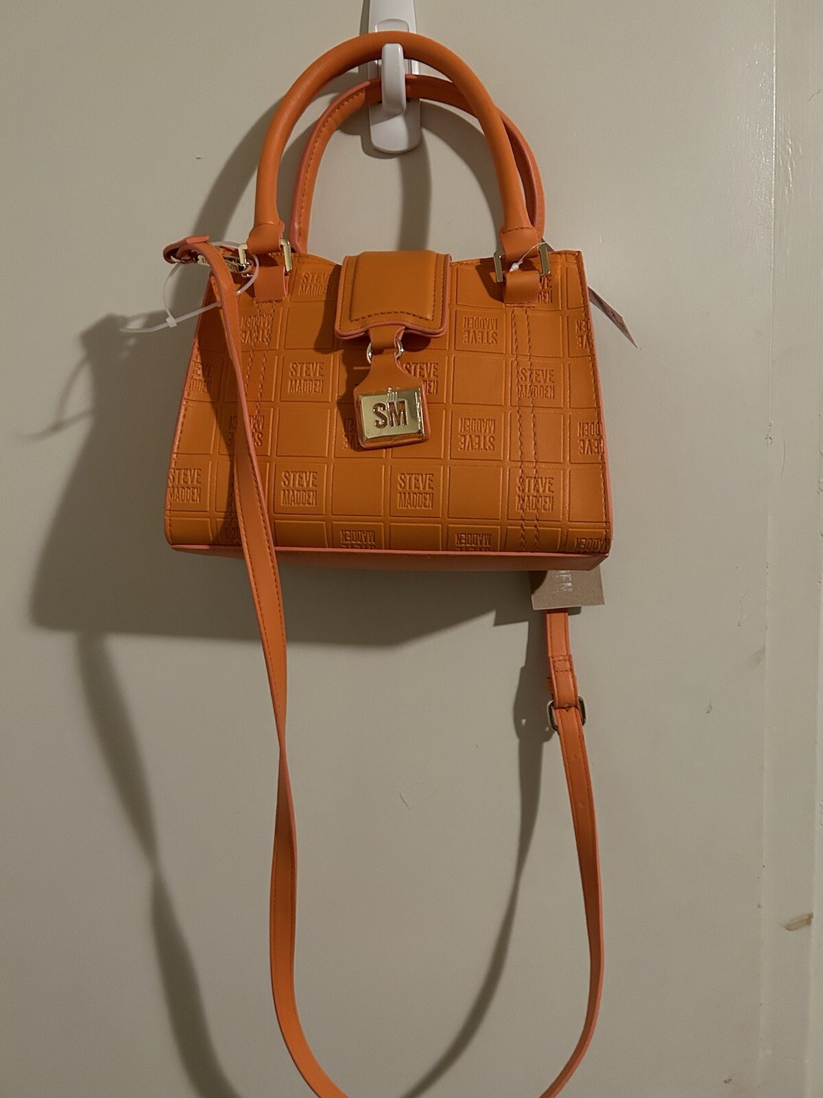 Brand new Steve Madden Orange Beliza Purse Crossbody Top Handle Bag MSRP $68 NWT