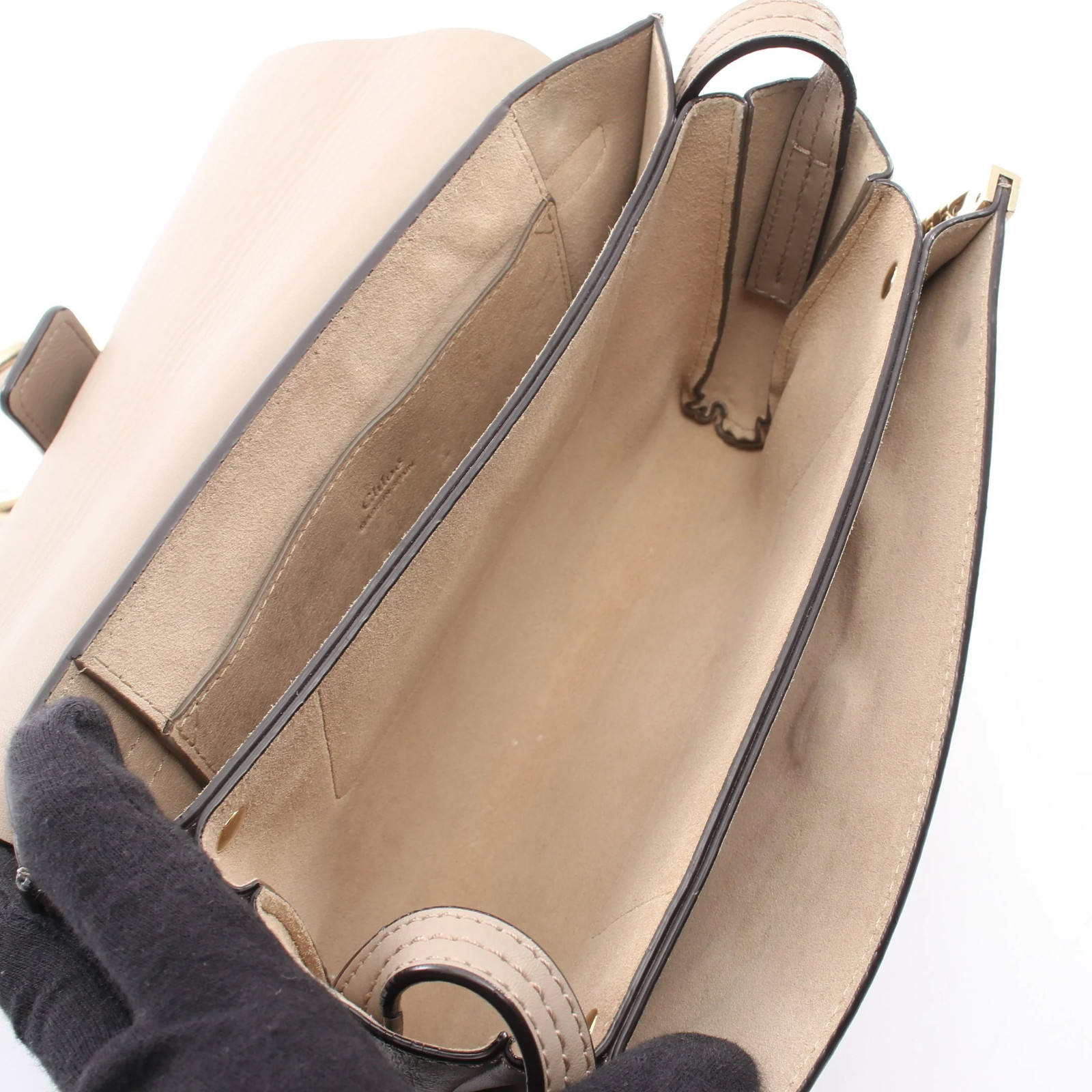 Chloe Shoulder Bag Gray Leather #RCB9963