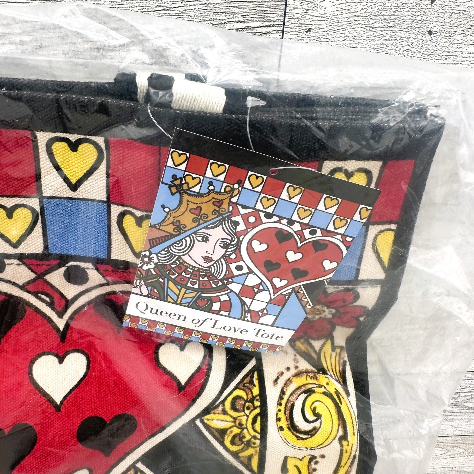 NWT Brighton Queen Of Love ❤️ Large Canvas Promo Tote Bag