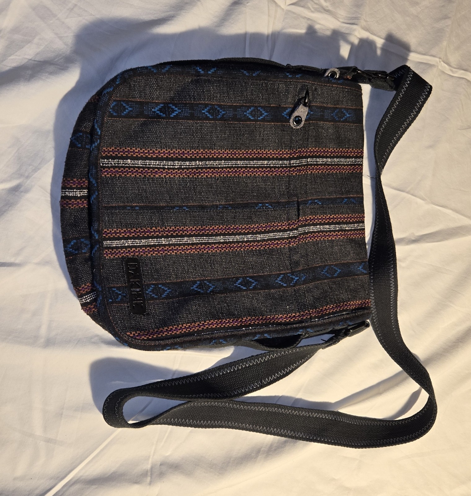 Dankine District Cloth Bag. Native Print. Padded Laptop Fleece Lined Hippie Tote