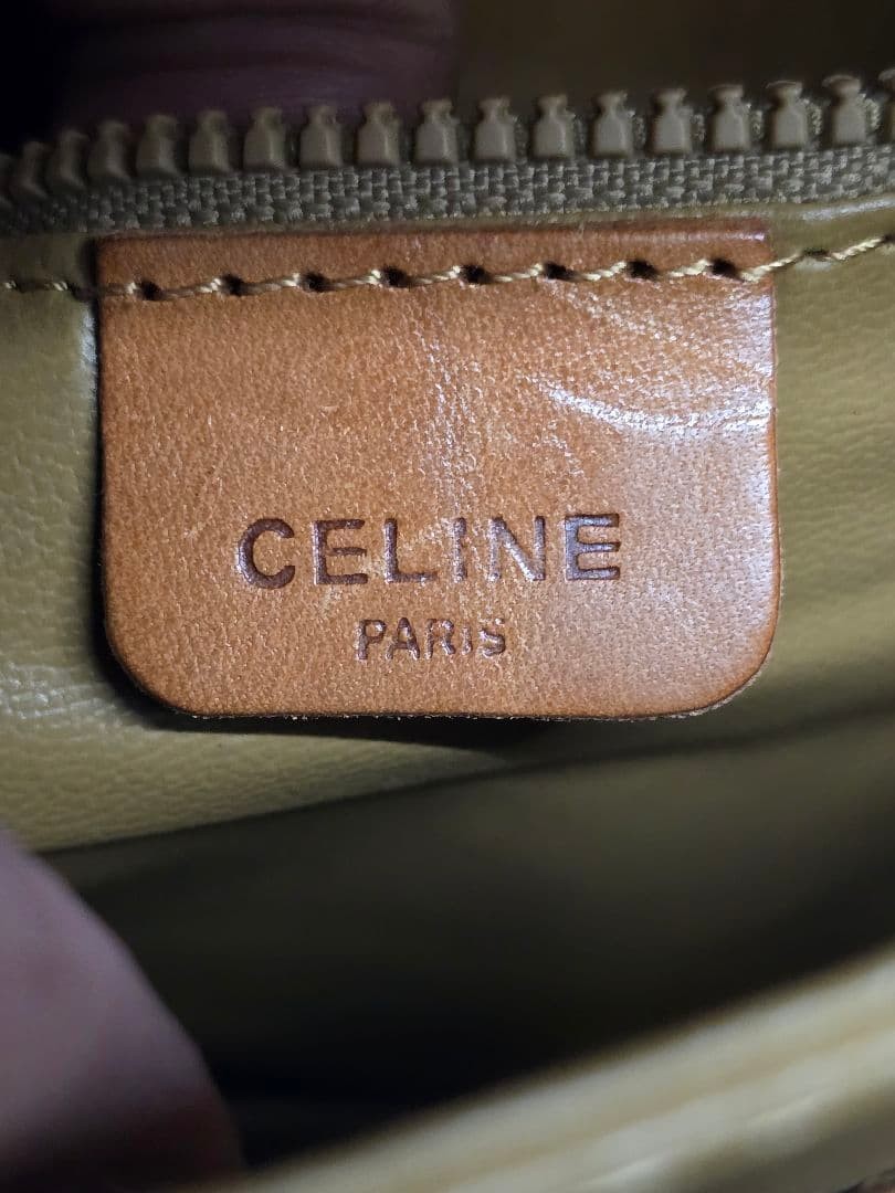 ✨️Good condition✨ Celine shoulder bag macadam pattern triomphe clasp MT837