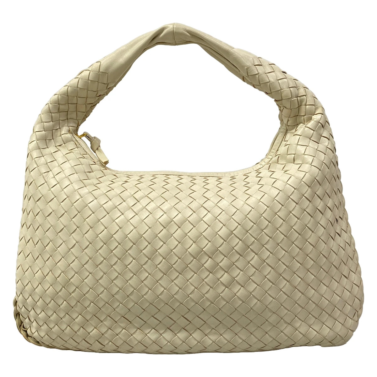 BOTTEGA VENETA Medium Veneta bag 115653 White Leather Handbag