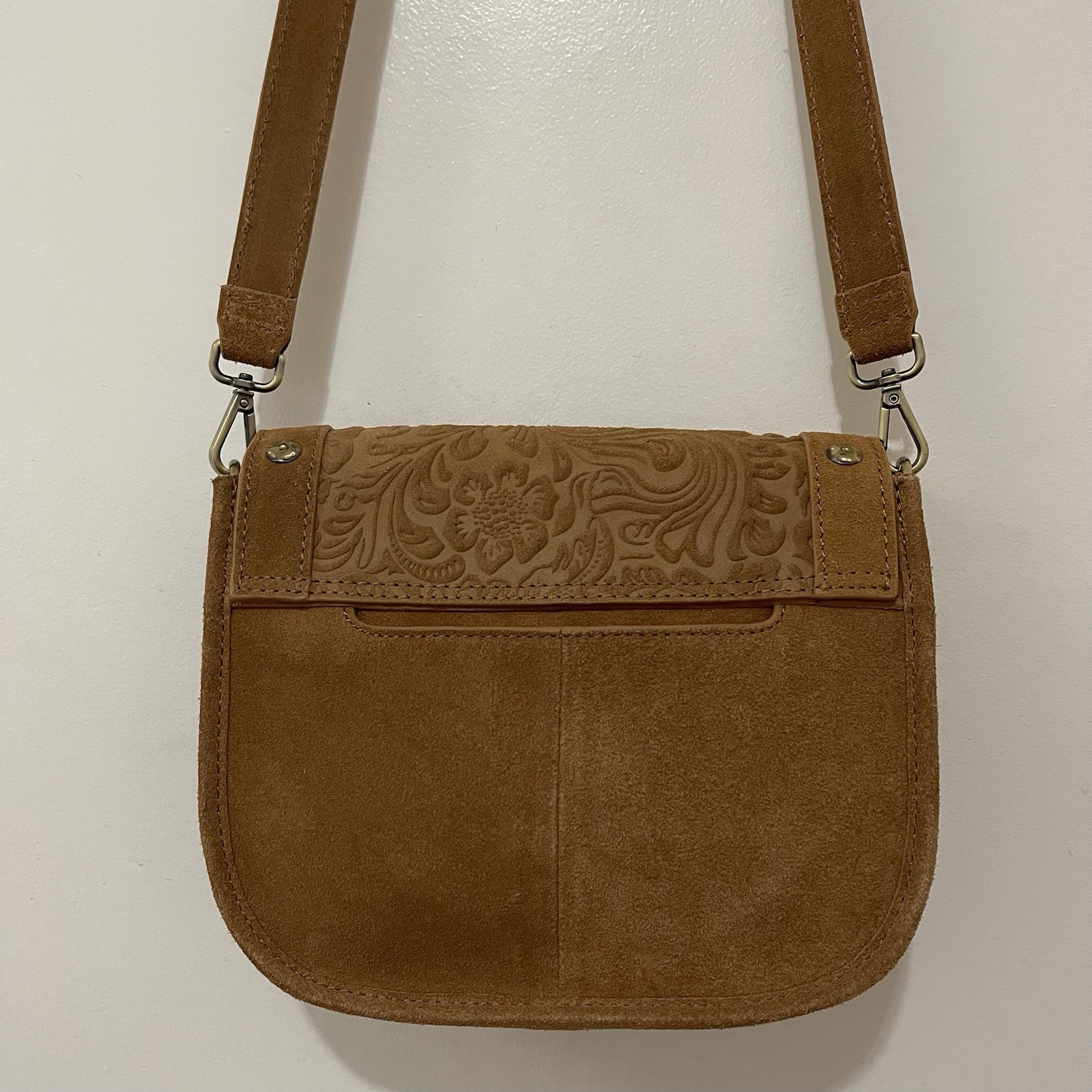Brown Crossbody Saddle Bag