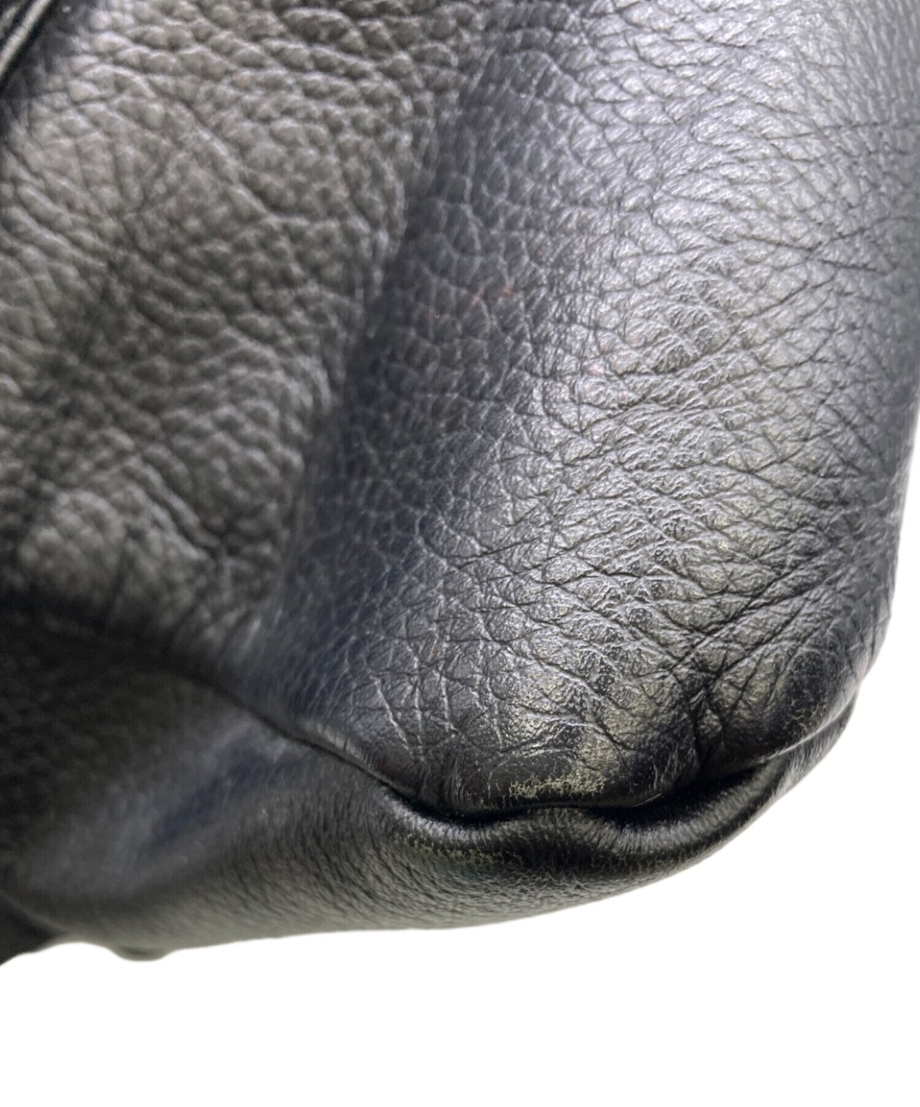 F CE 2Way Bag Black Leather Authentic From Japan