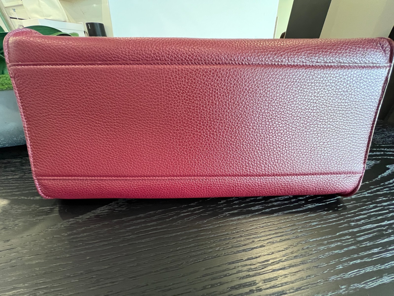 Authentic Cuyana Oversized Double Loop Bag Italian Leather Tote in Cherry