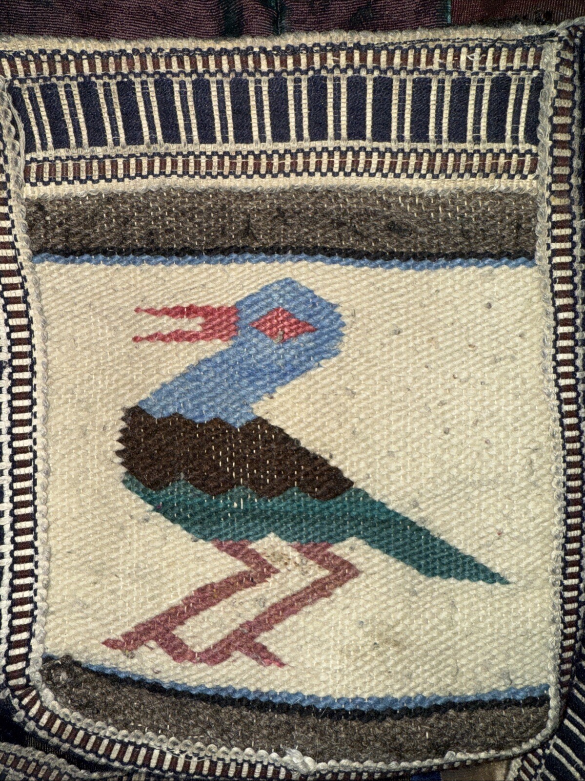 Artisan Made Boho Hand Woven Purse Wool Crossbody Bag Ecuador
