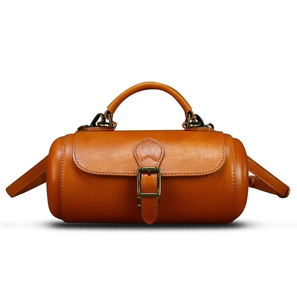 Genuine Leather Small Bag for Women Vintage Satchel Shoulder Crossbody Bag