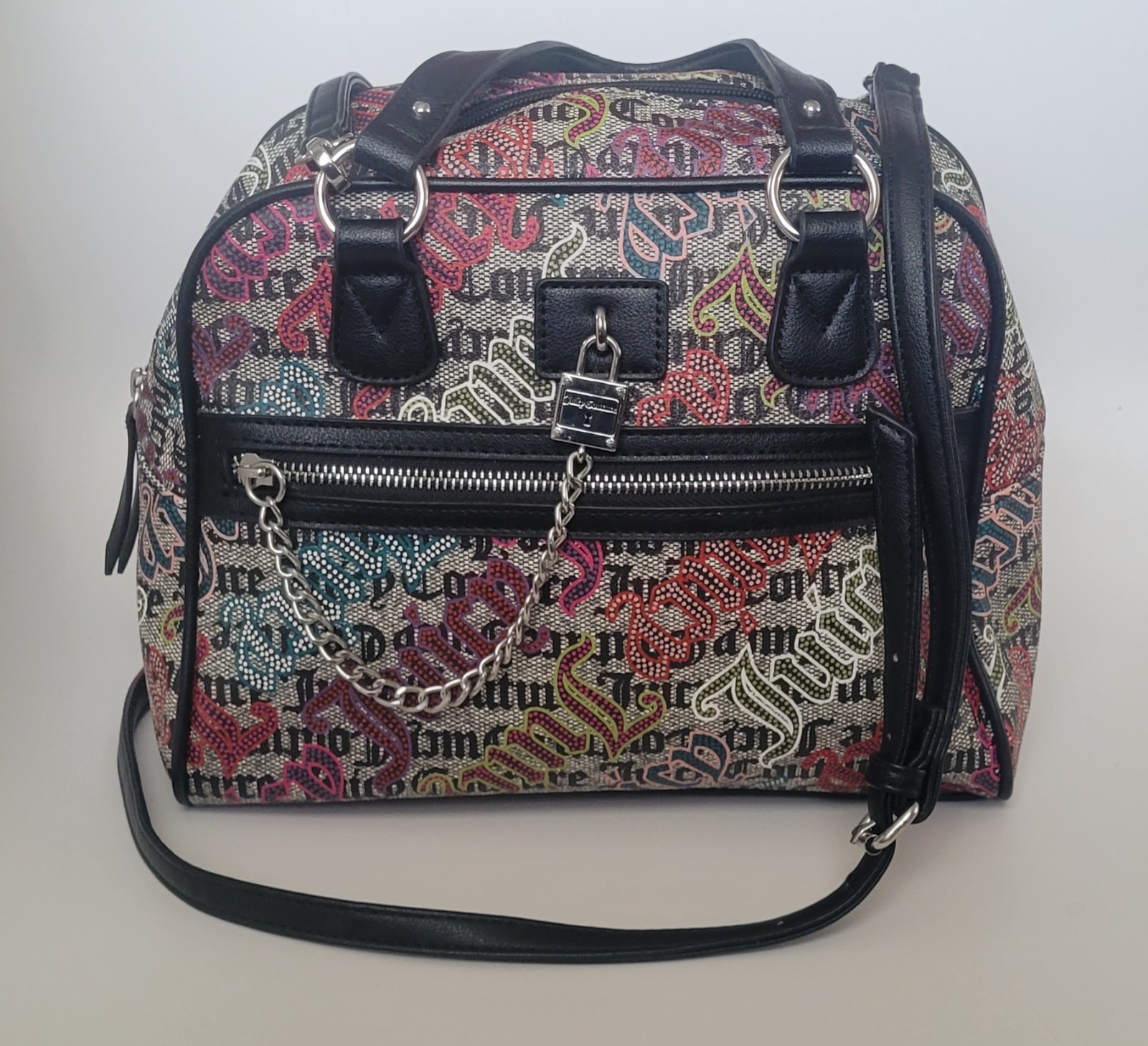 Authentic Juicy Couture Satchel, all-over print