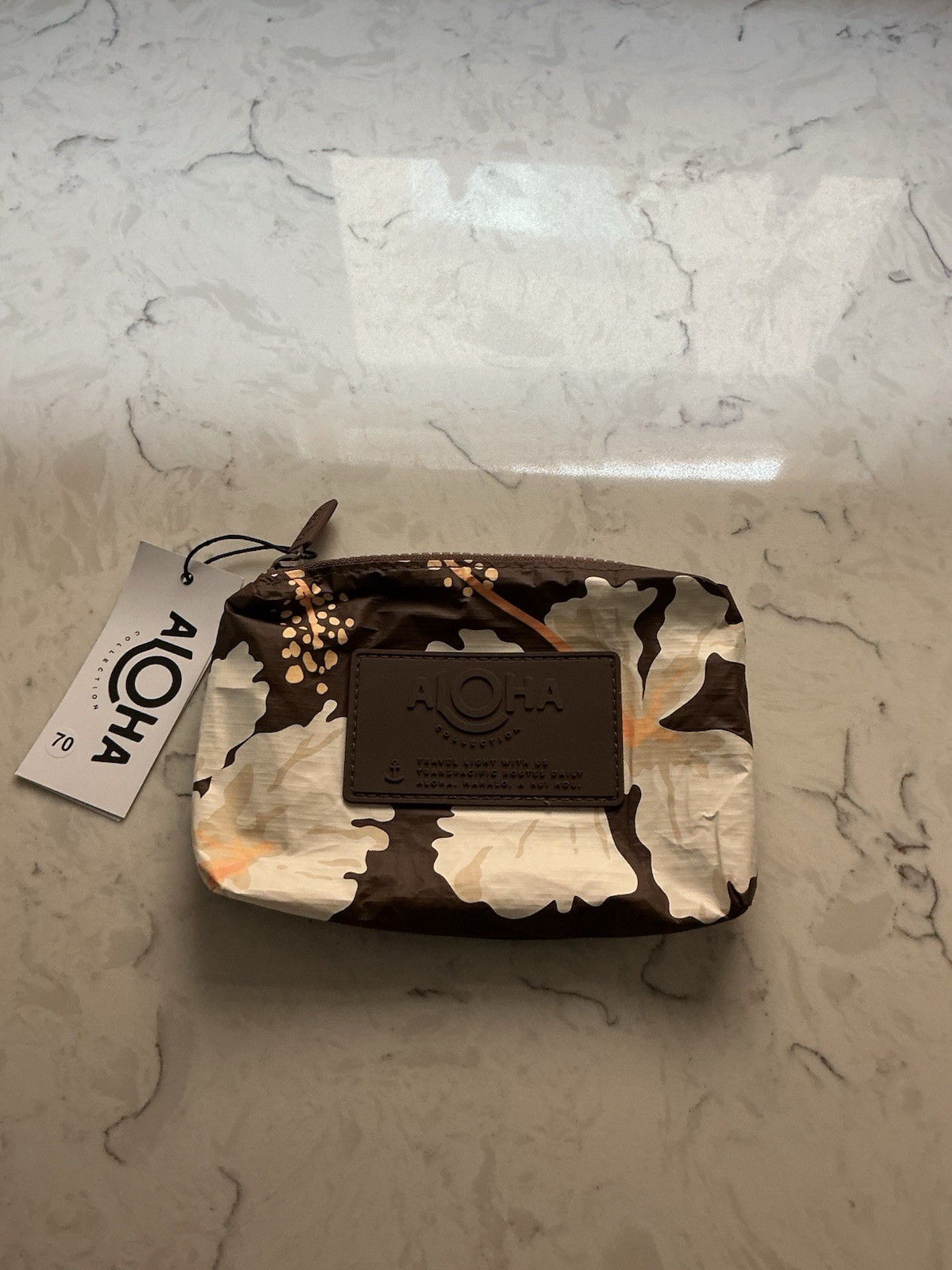 Aloha Collection Mini Pouch Tahaa Coconut Waterproof Travel Bag HAWAII NWT